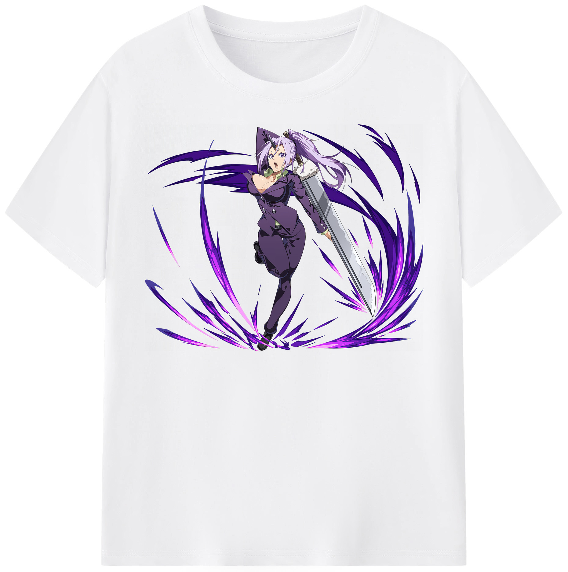 （画像用） 転スラ Regarding Reincarnated to Slime 綿100％半袖Tシャツ（フロントプリント）