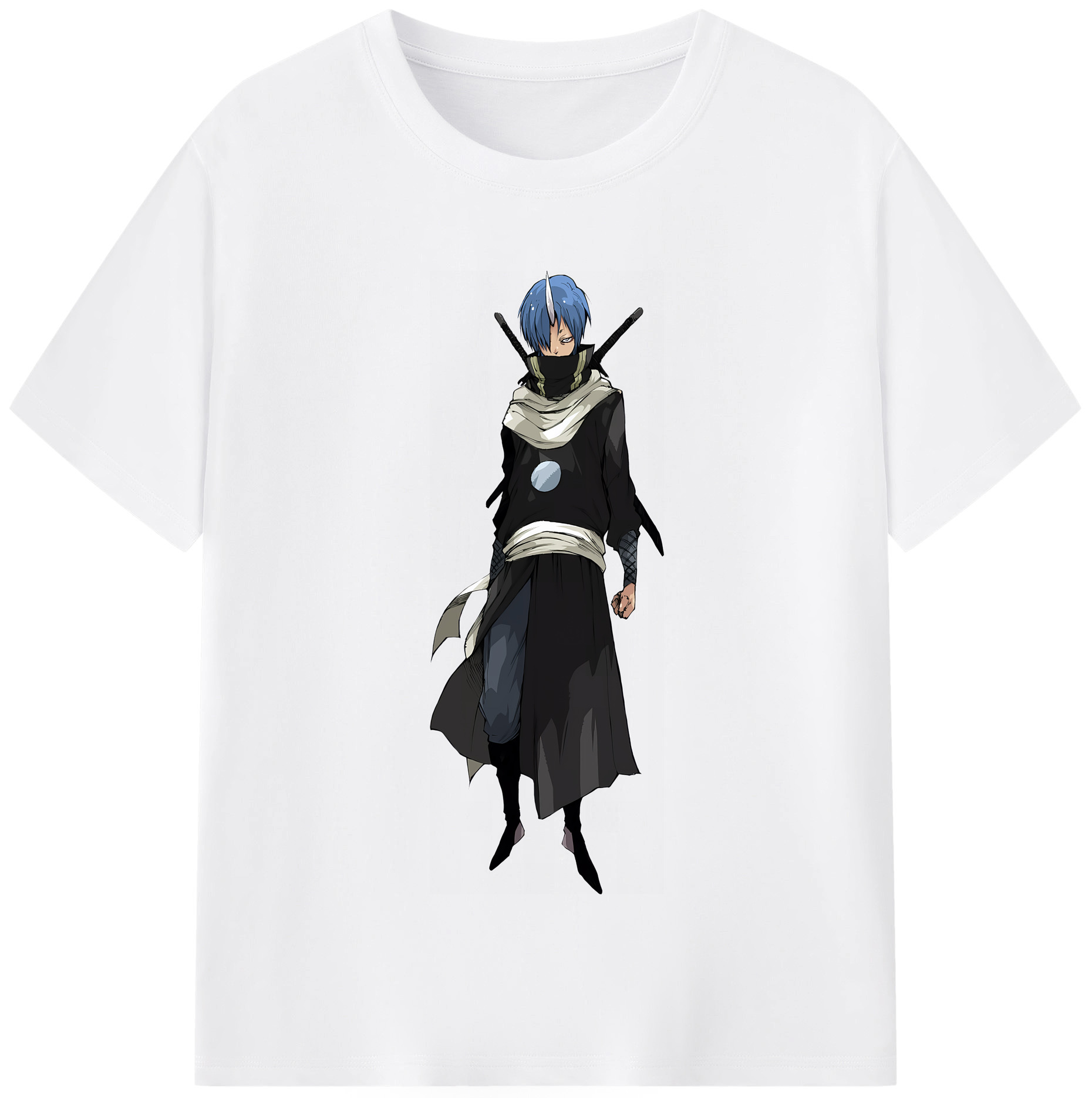 （画像用） 転スラ Regarding Reincarnated to Slime 綿100％半袖Tシャツ（フロントプリント）