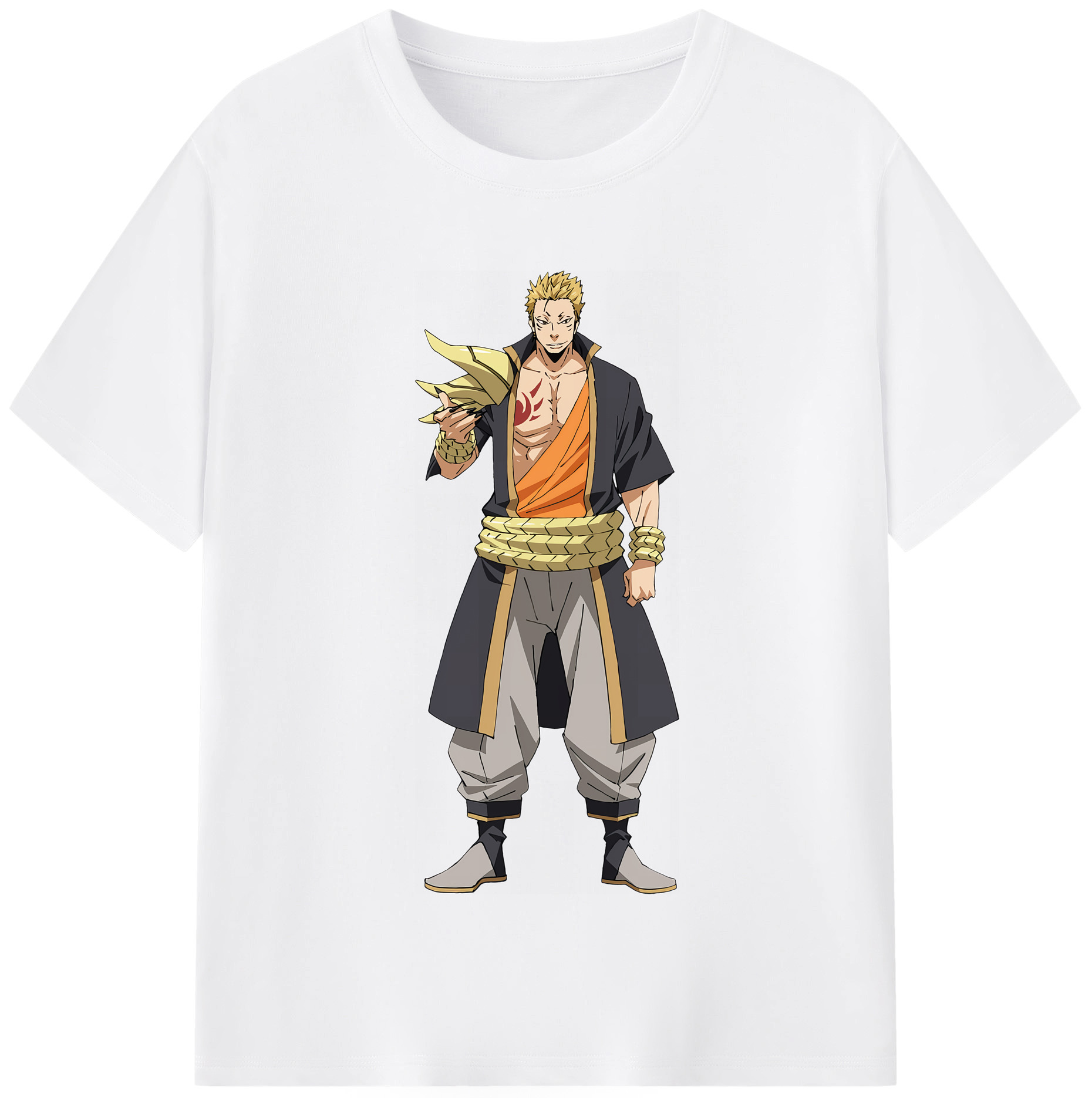 （画像用） 転スラ Regarding Reincarnated to Slime 綿100％半袖Tシャツ（フロントプリント）