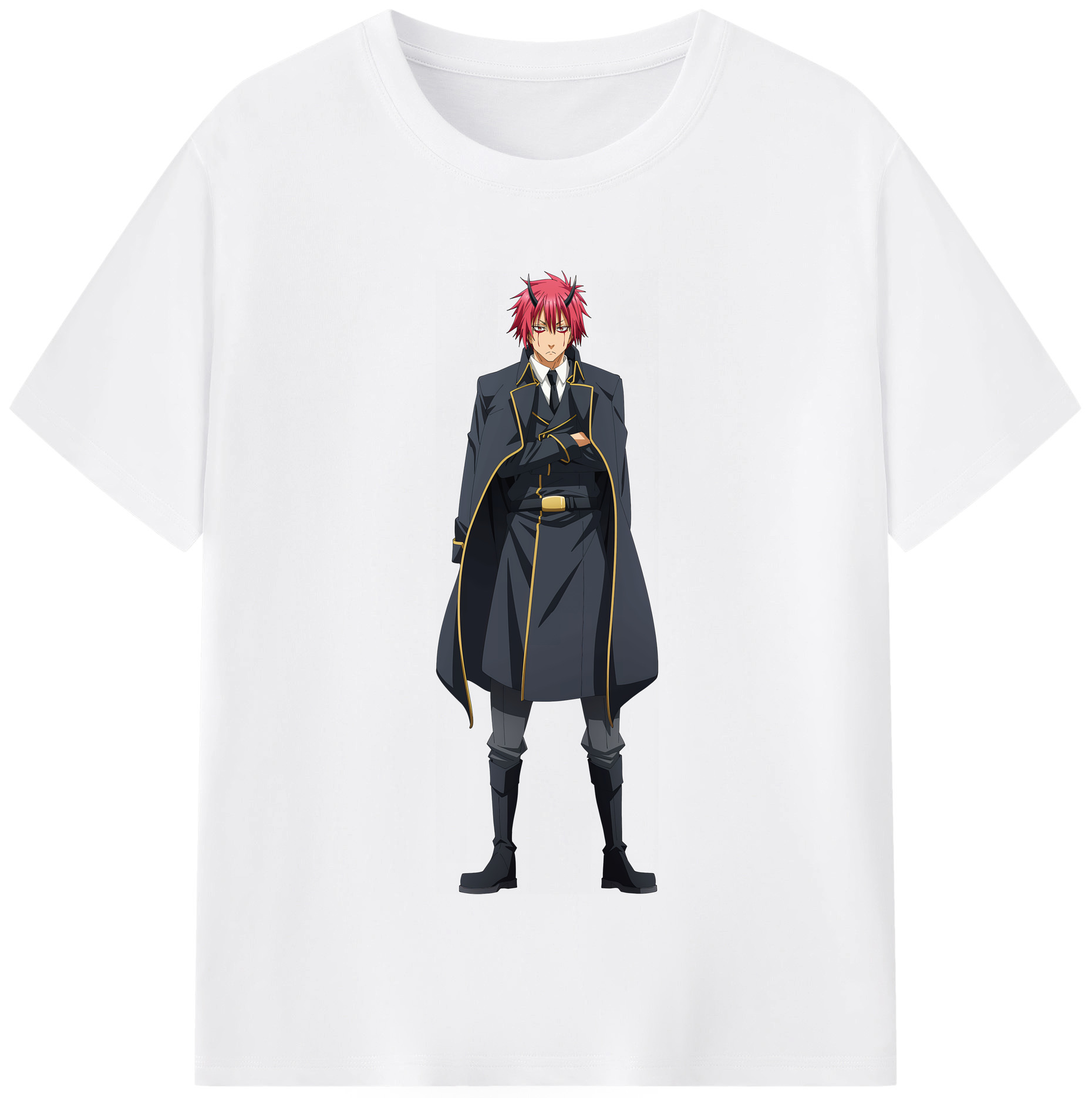 （画像用） 転スラ Regarding Reincarnated to Slime 綿100％半袖Tシャツ（フロントプリント）
