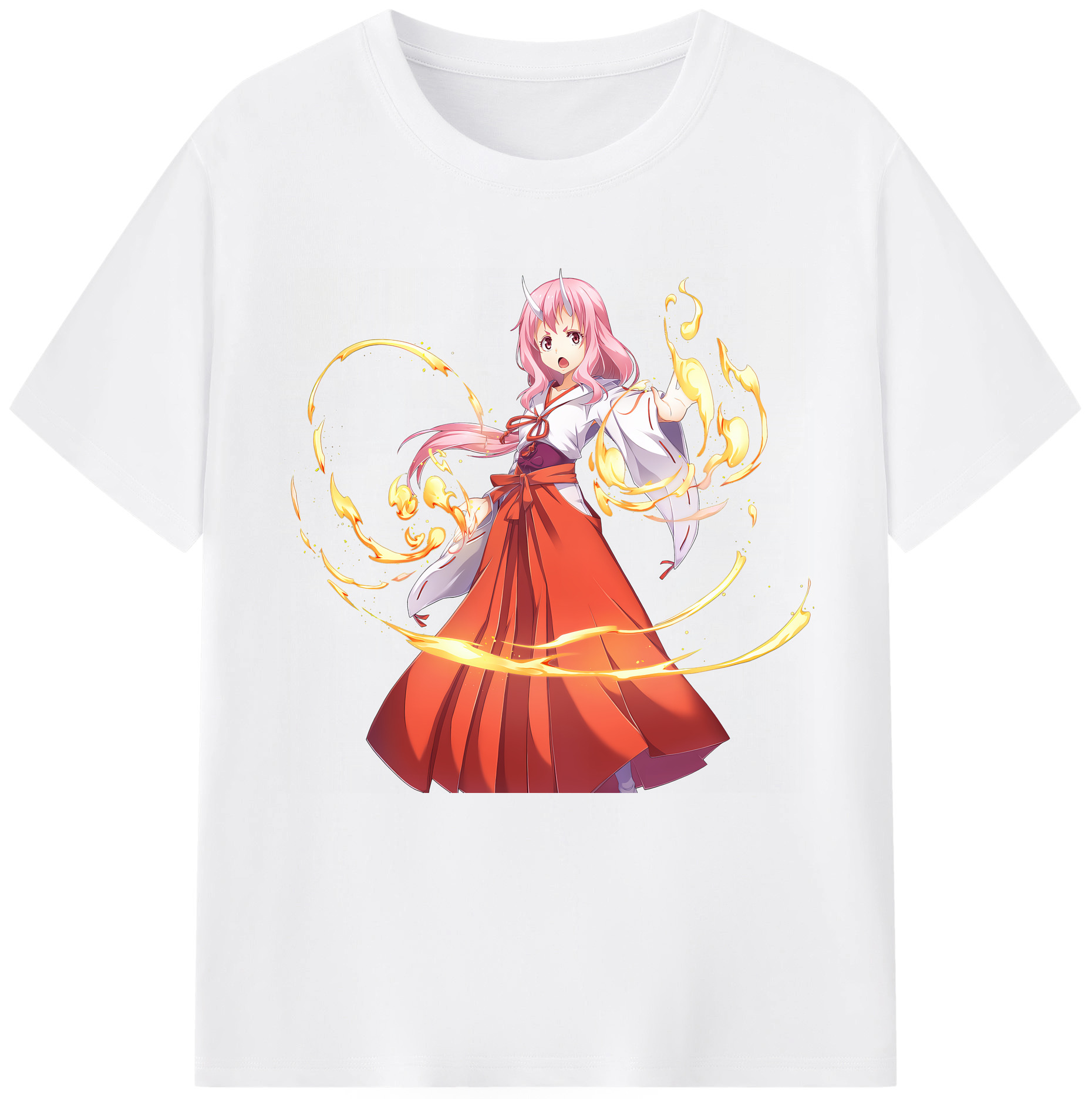 （画像用） 転スラ Regarding Reincarnated to Slime 綿100％半袖Tシャツ（フロントプリント）