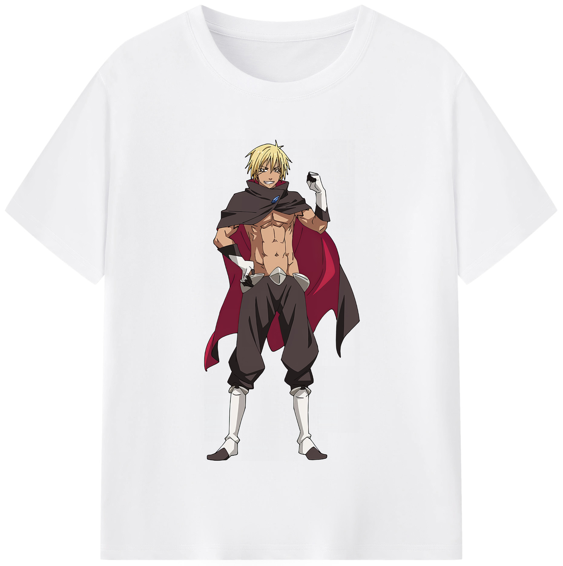 （画像用） 転スラ Regarding Reincarnated to Slime 綿100％半袖Tシャツ（フロントプリント）