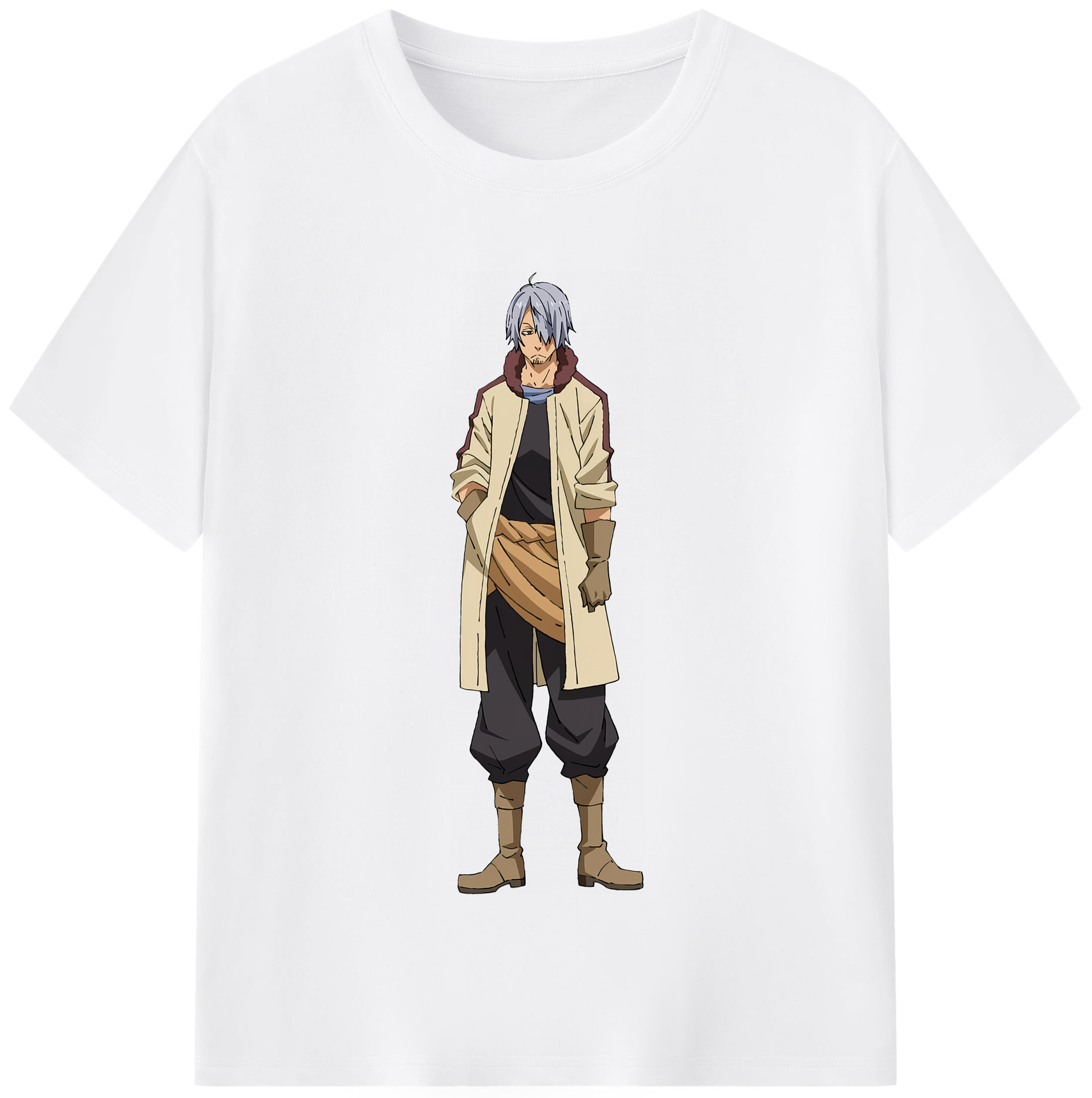 （画像用） 転スラ Regarding Reincarnated to Slime 綿100％半袖Tシャツ（フロントプリント）