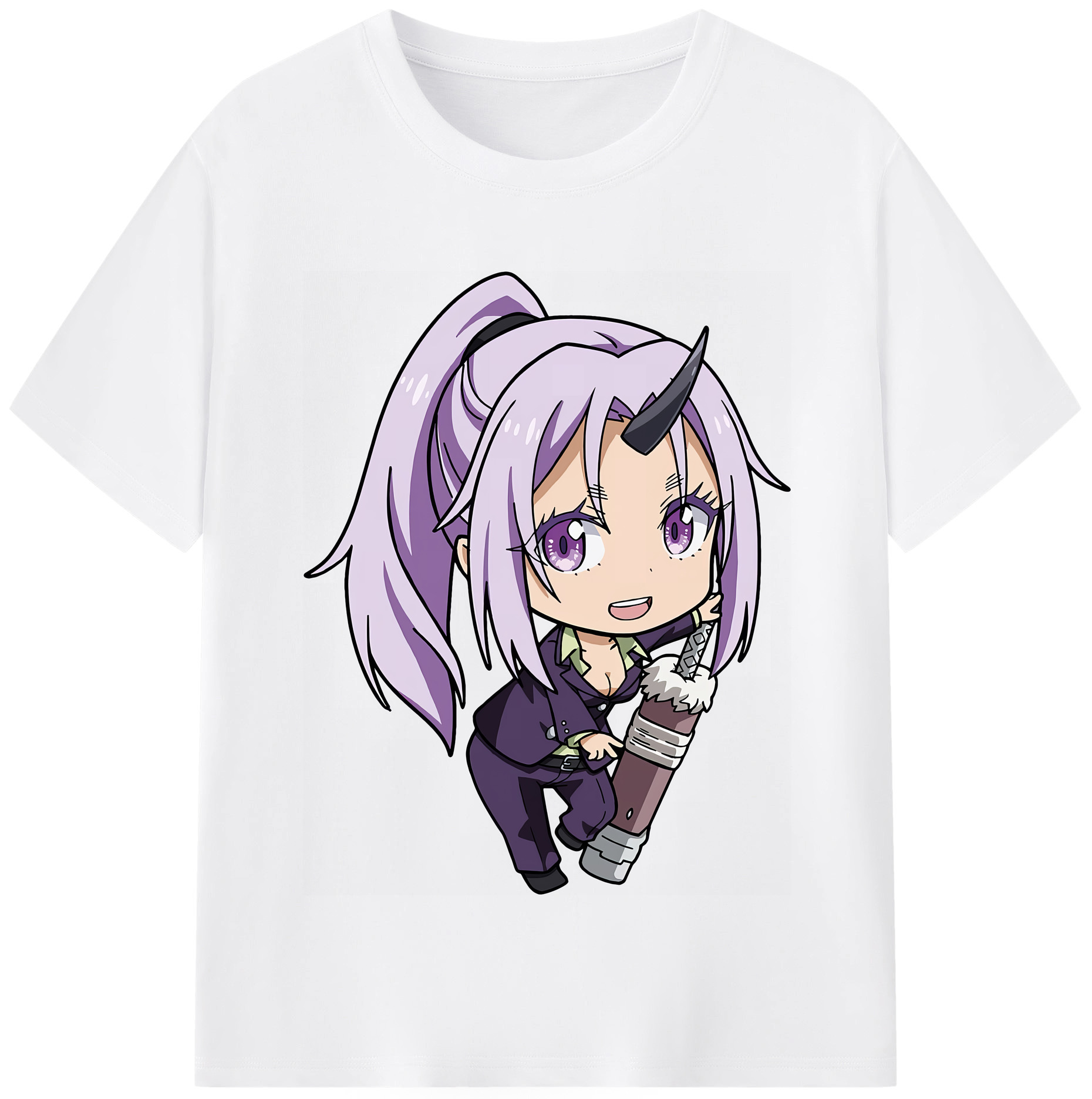 （画像用） 転スラ Regarding Reincarnated to Slime 綿100％半袖Tシャツ（フロントプリント）