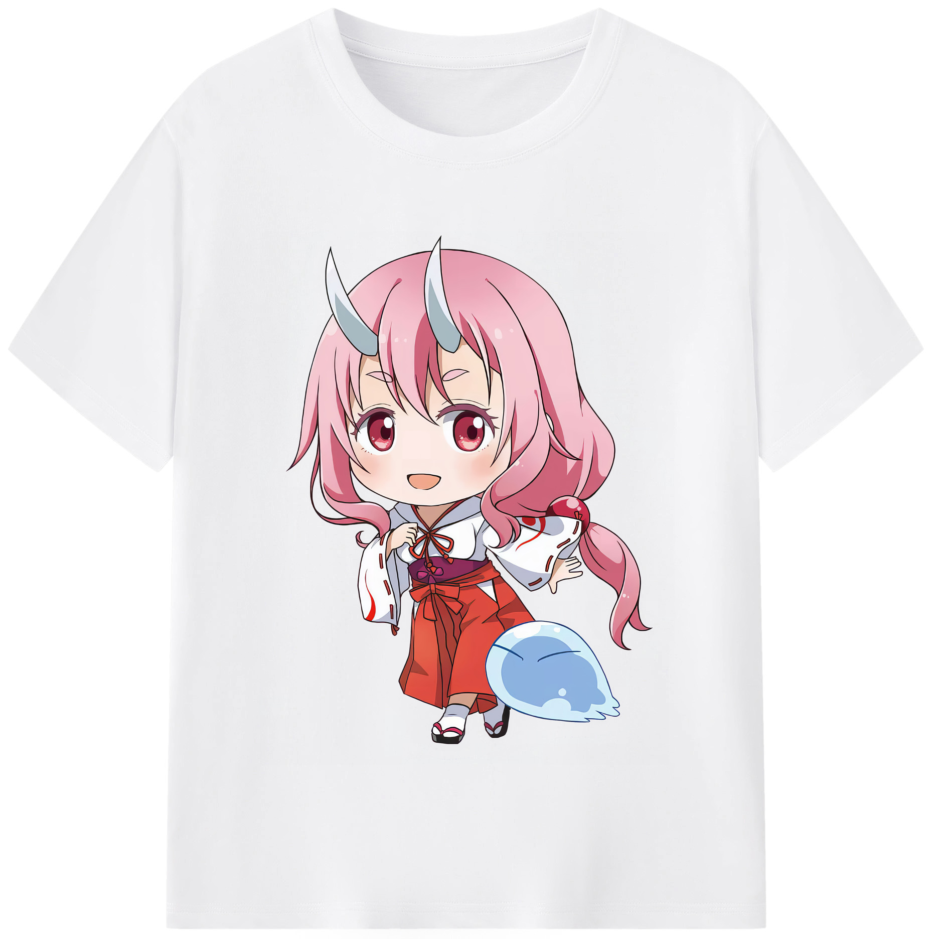 （画像用） 転スラ Regarding Reincarnated to Slime 綿100％半袖Tシャツ（フロントプリント）