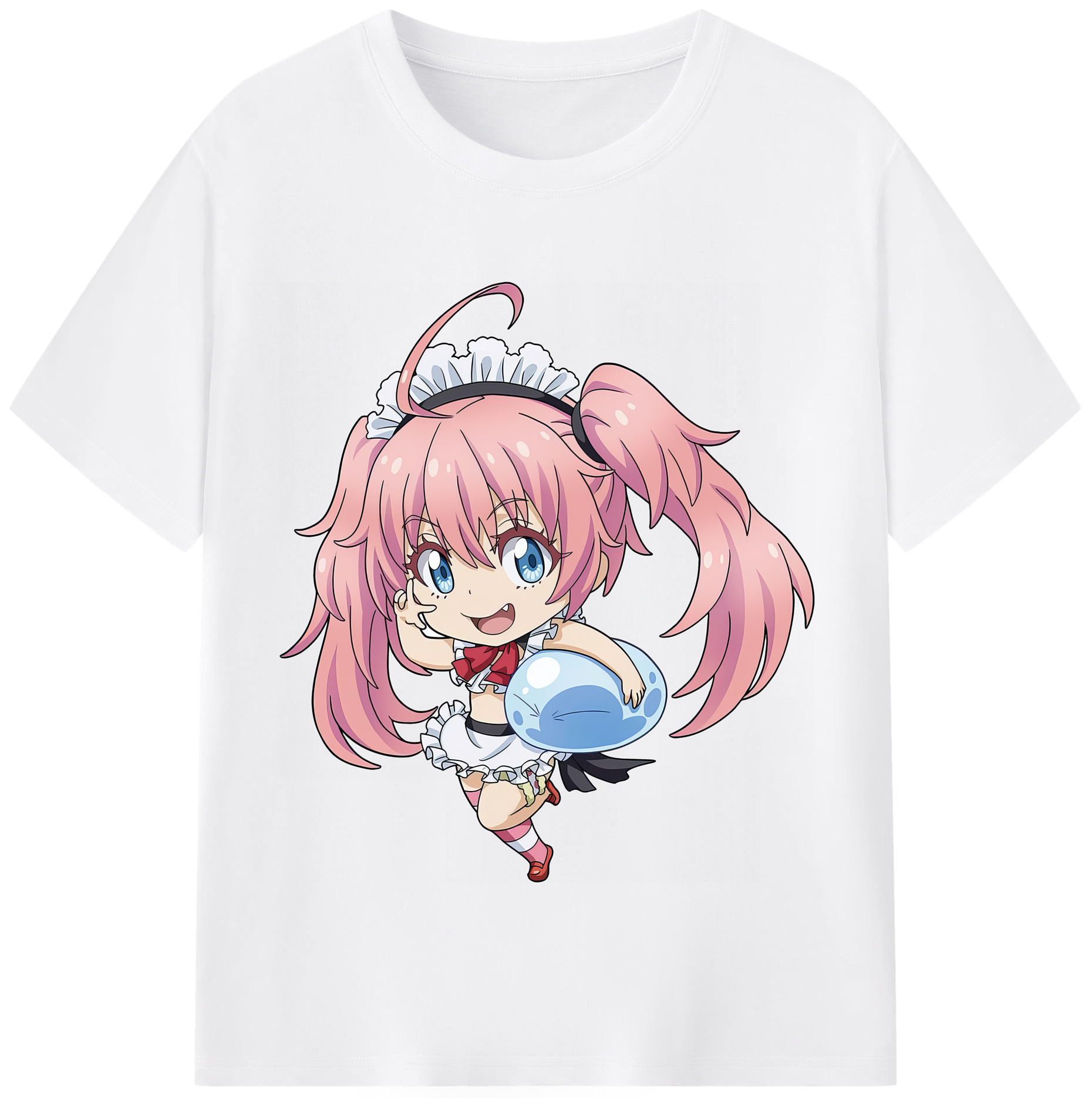 （画像用） 転スラ Regarding Reincarnated to Slime 綿100％半袖Tシャツ（フロントプリント）