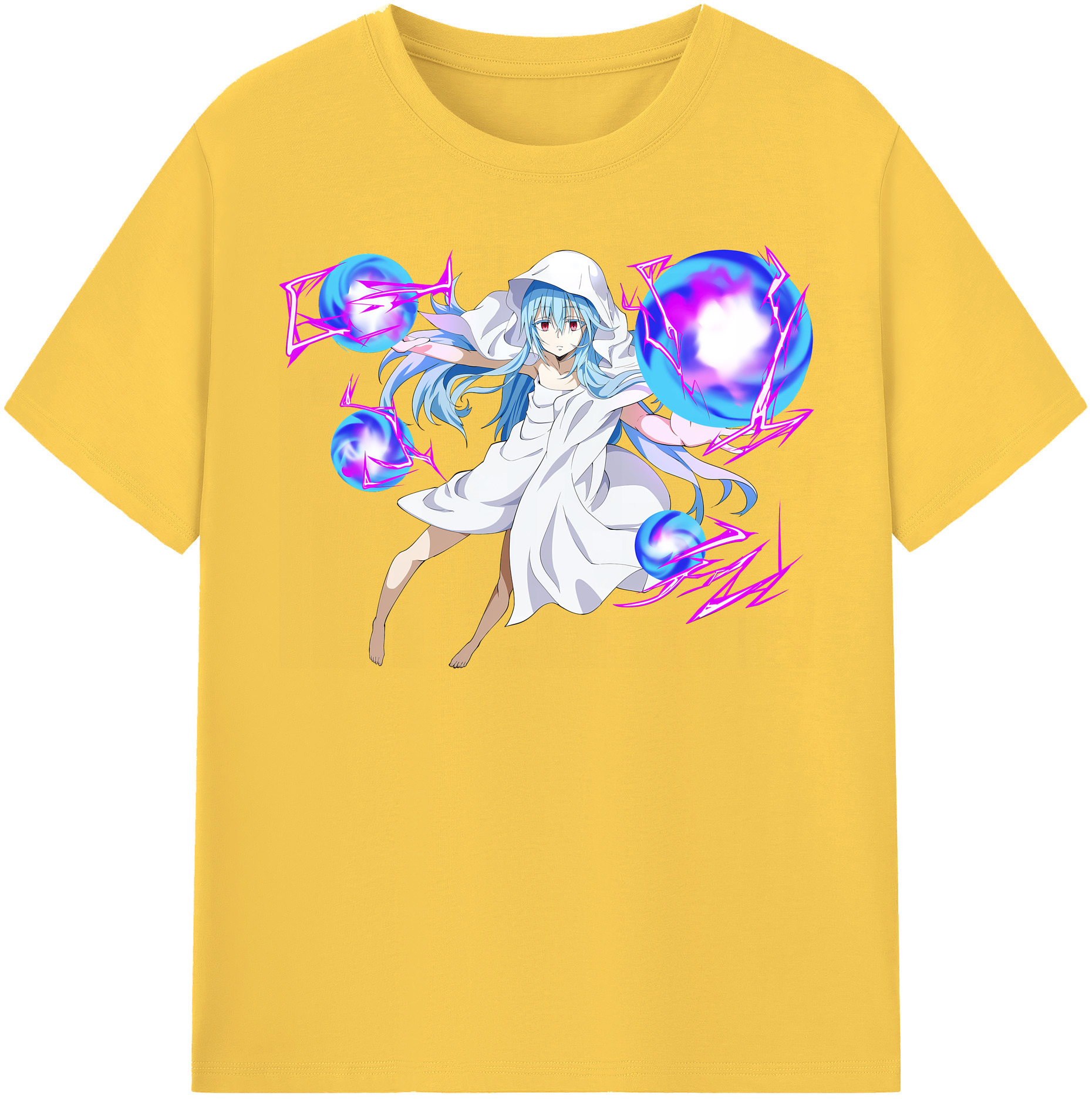 （画像用） 転スラ Regarding Reincarnated to Slime 綿100％半袖Tシャツ（フロントプリント）