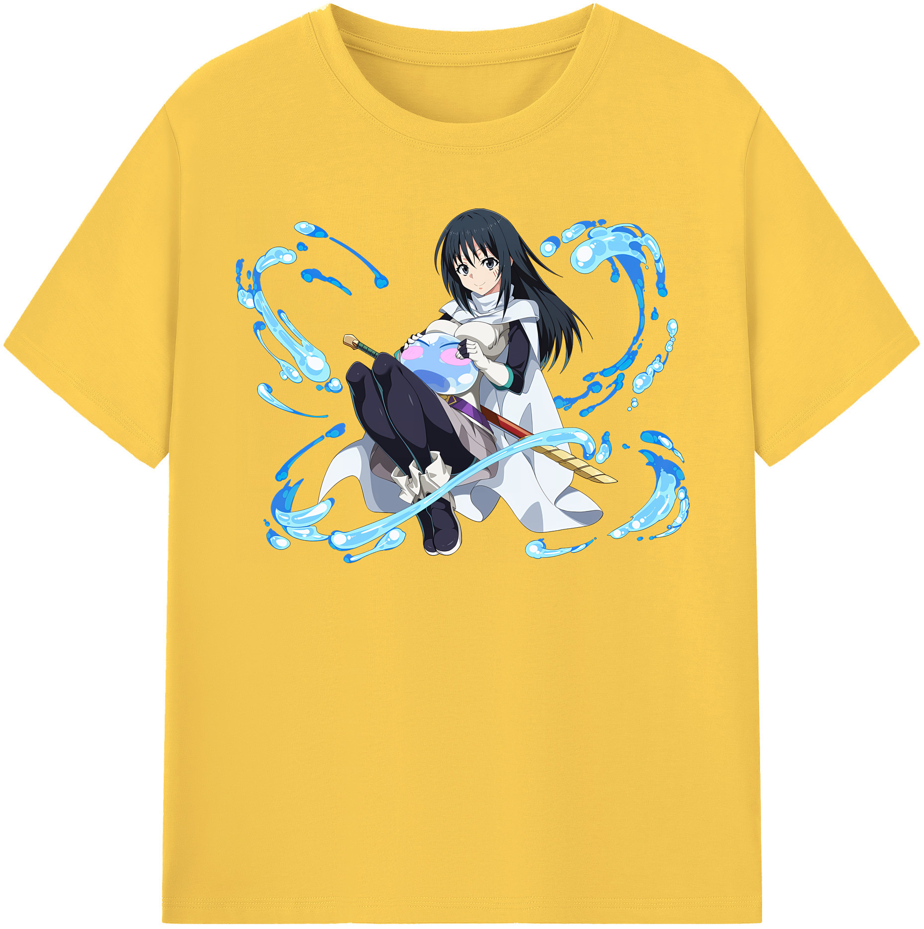 （画像用） 転スラ Regarding Reincarnated to Slime 綿100％半袖Tシャツ（フロントプリント）