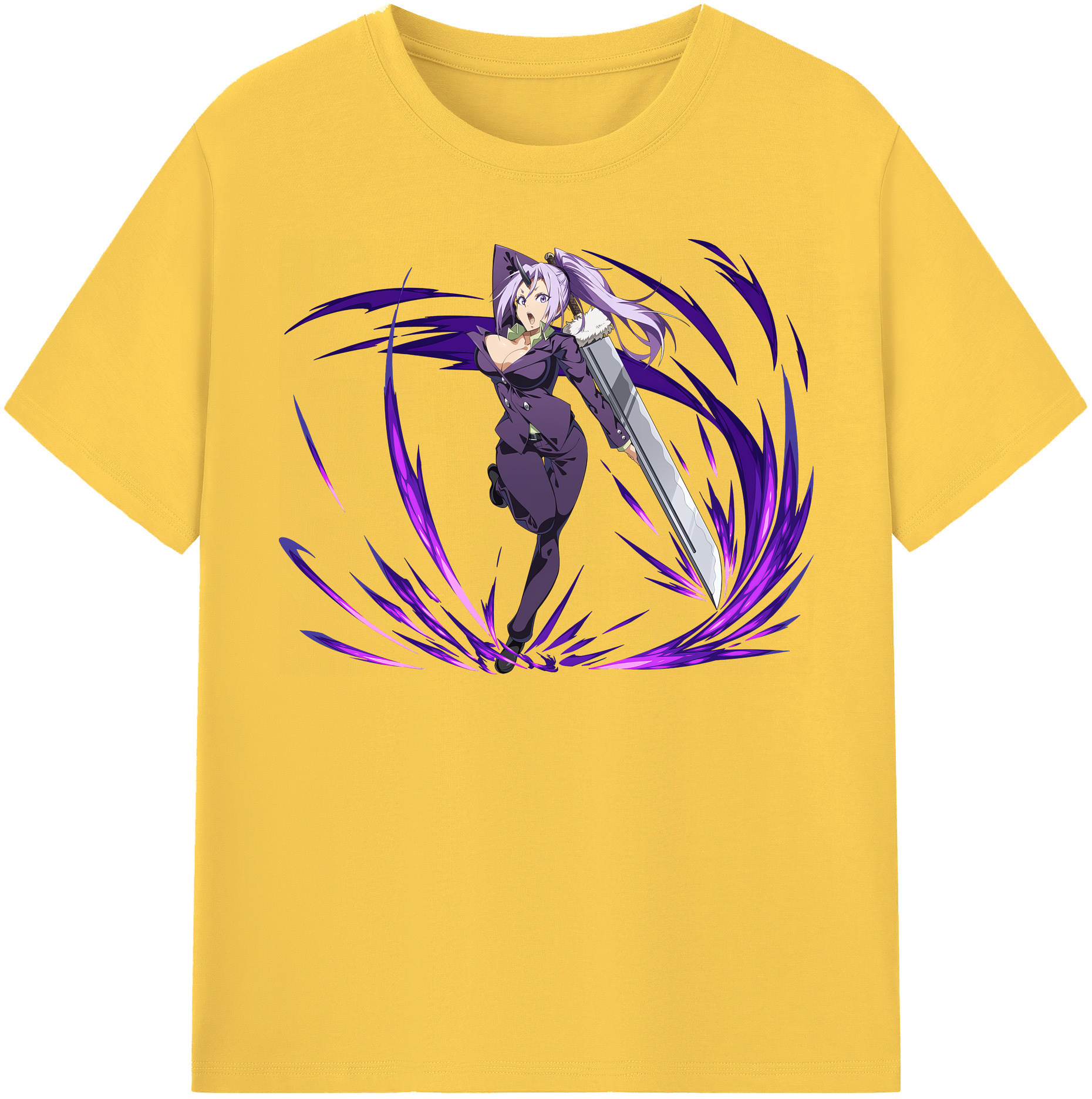 （画像用） 転スラ Regarding Reincarnated to Slime 綿100％半袖Tシャツ（フロントプリント）