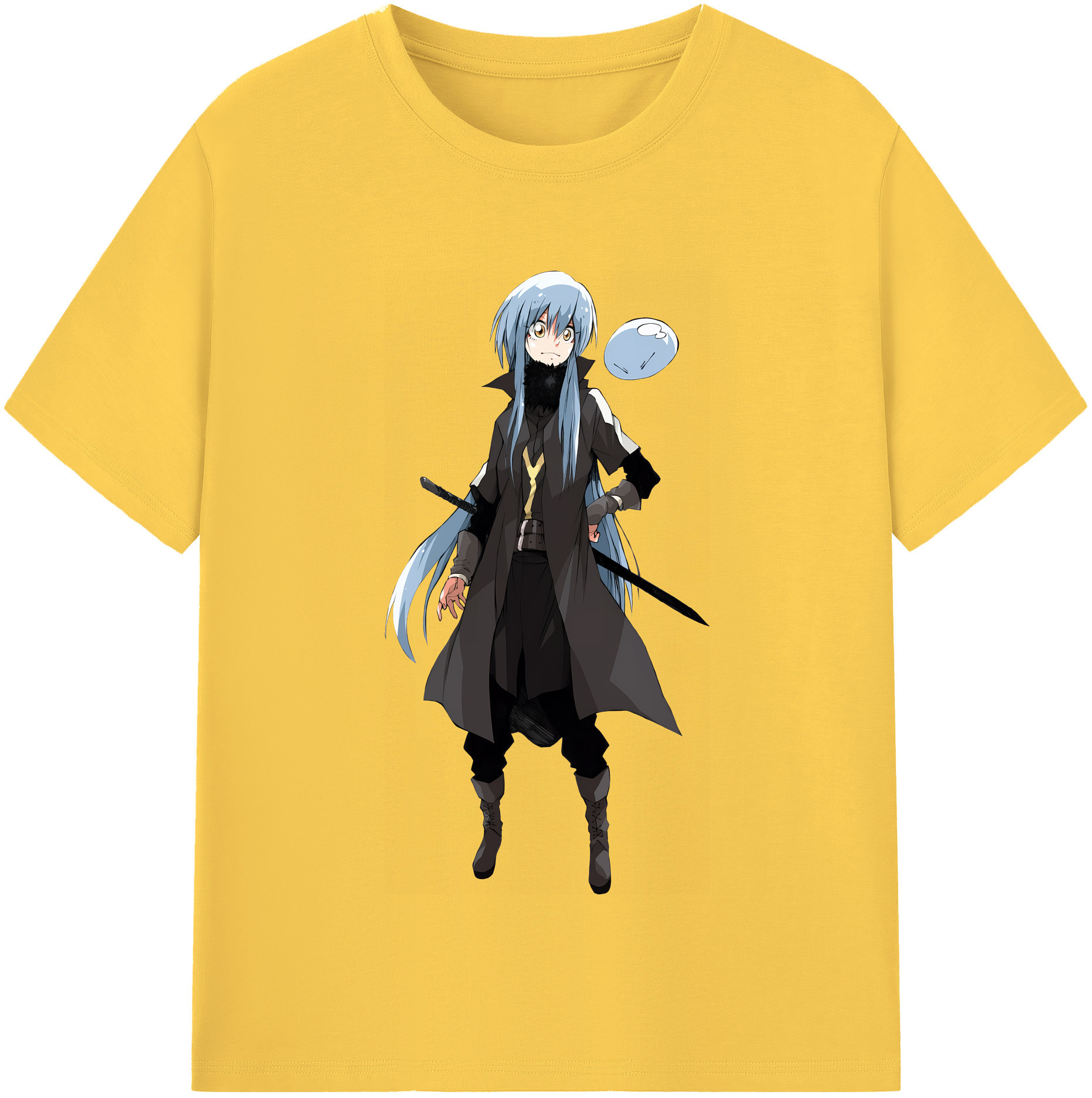（画像用） 転スラ Regarding Reincarnated to Slime 綿100％半袖Tシャツ（フロントプリント）