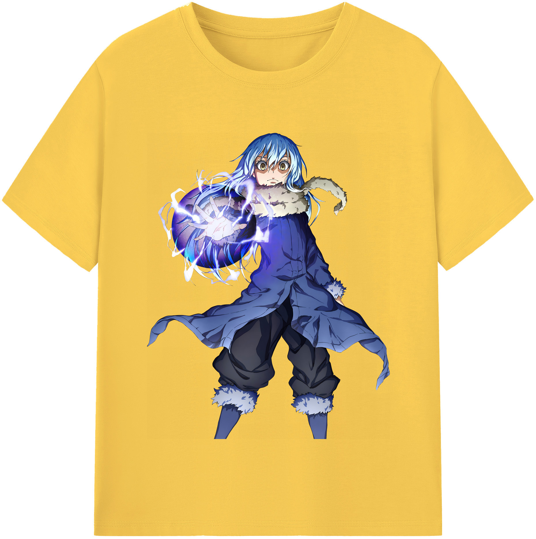 （画像用） 転スラ Regarding Reincarnated to Slime 綿100％半袖Tシャツ（フロントプリント）