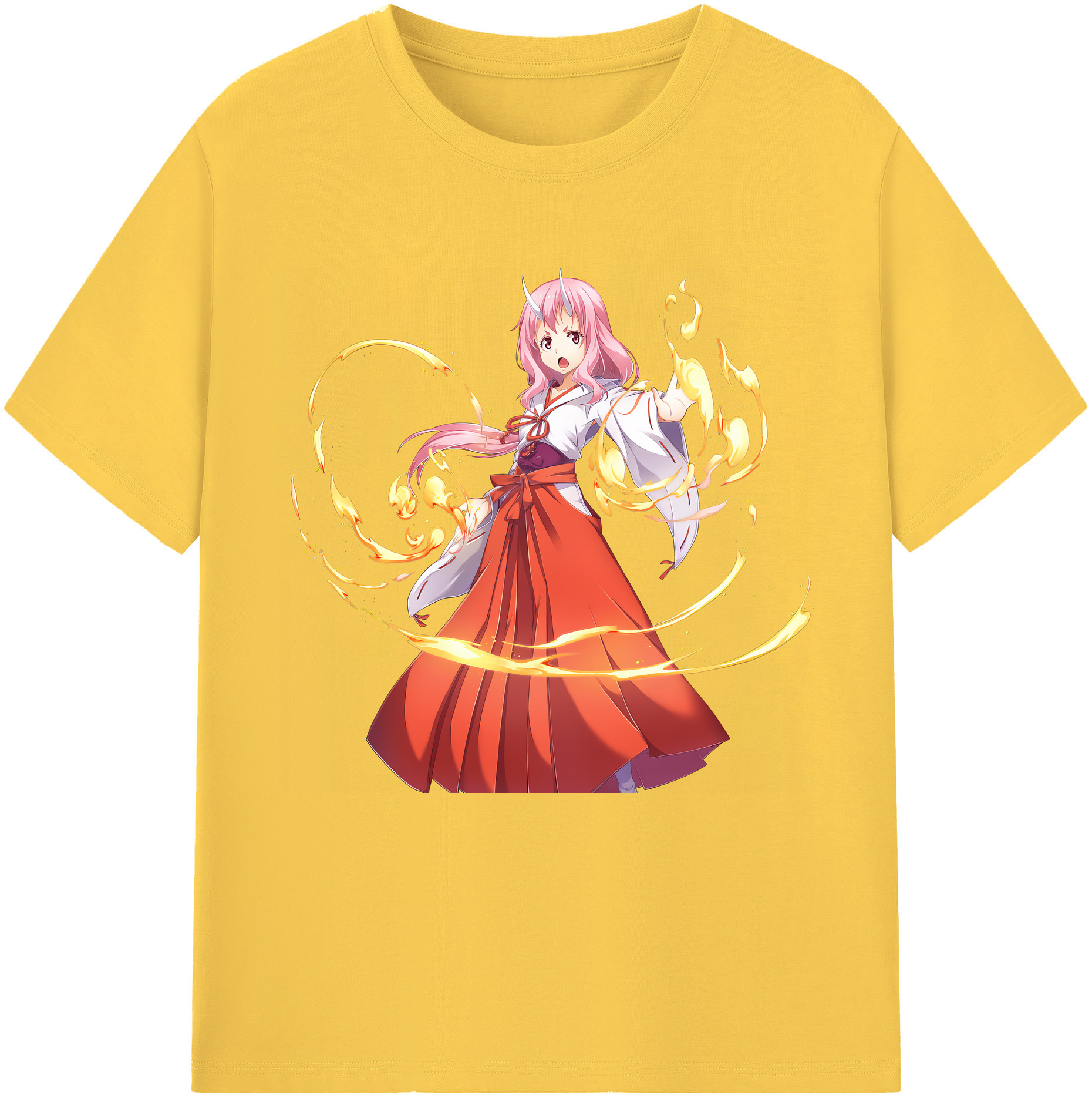 （画像用） 転スラ Regarding Reincarnated to Slime 綿100％半袖Tシャツ（フロントプリント）