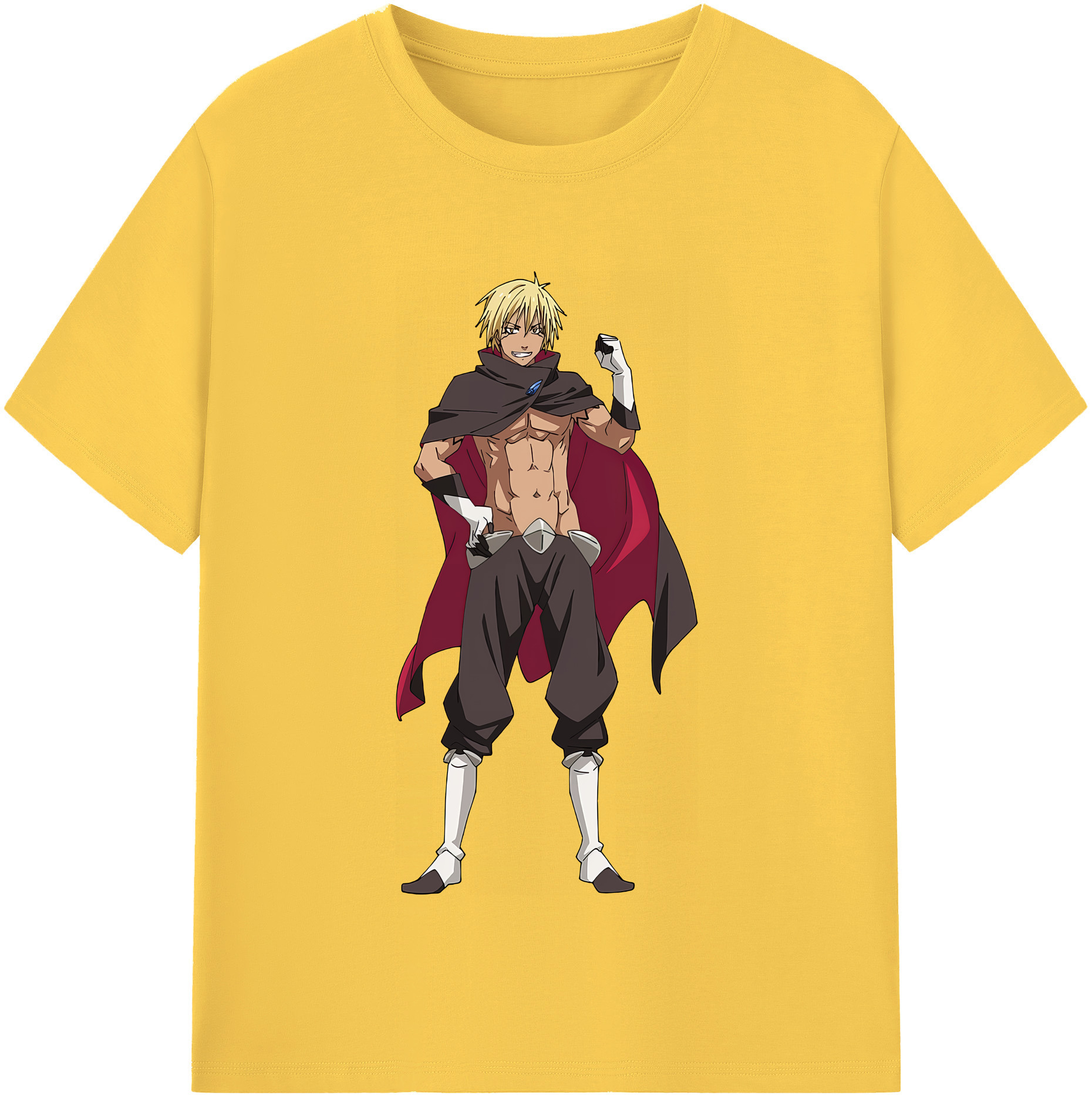 （画像用） 転スラ Regarding Reincarnated to Slime 綿100％半袖Tシャツ（フロントプリント）