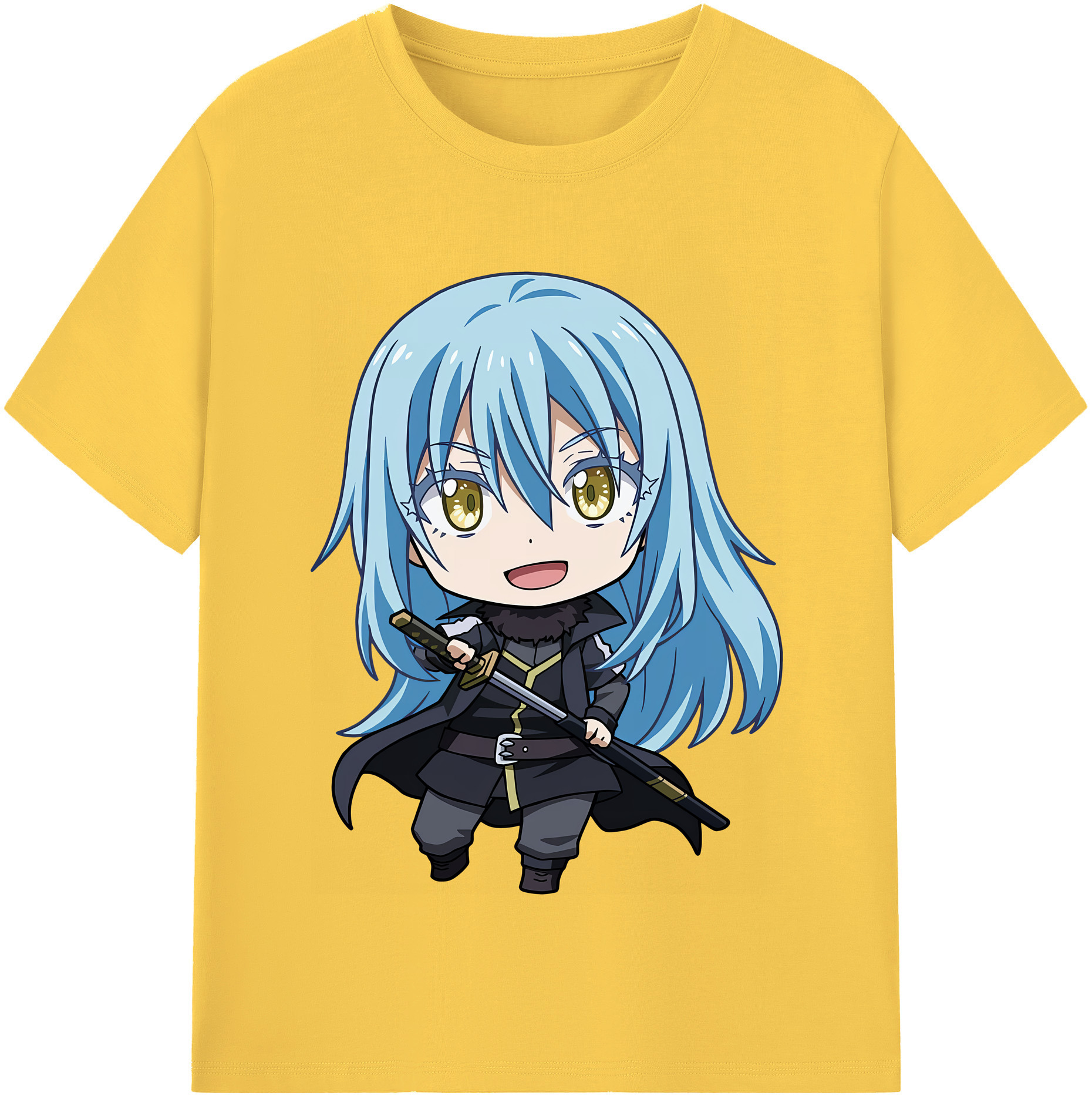 （画像用） 転スラ Regarding Reincarnated to Slime 綿100％半袖Tシャツ（フロントプリント）