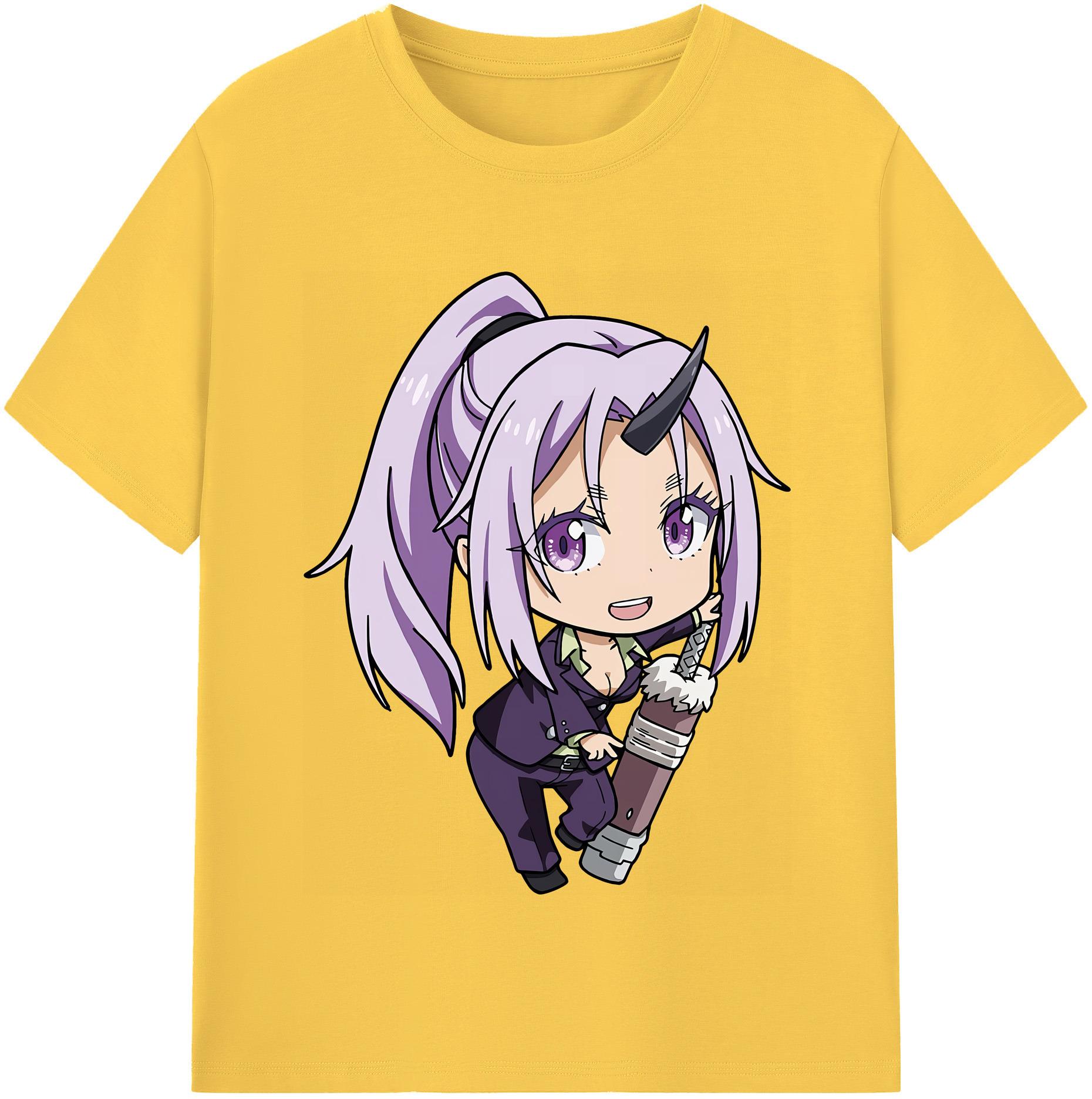 （画像用） 転スラ Regarding Reincarnated to Slime 綿100％半袖Tシャツ（フロントプリント）