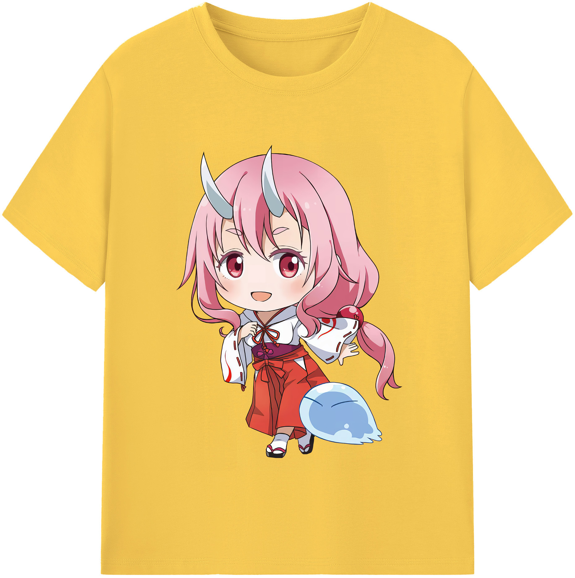 （画像用） 転スラ Regarding Reincarnated to Slime 綿100％半袖Tシャツ（フロントプリント）