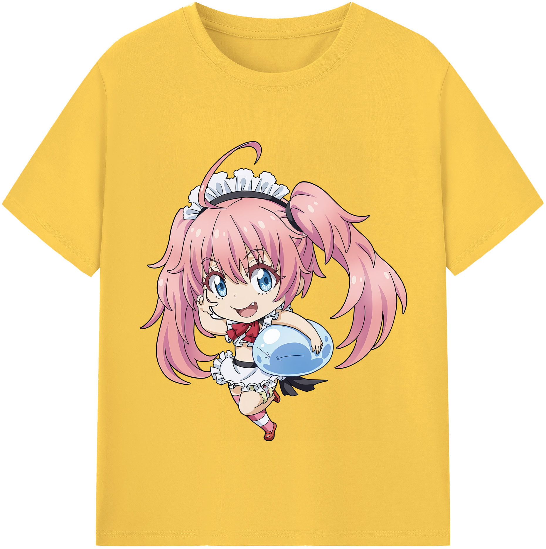 （画像用） 転スラ Regarding Reincarnated to Slime 綿100％半袖Tシャツ（フロントプリント）
