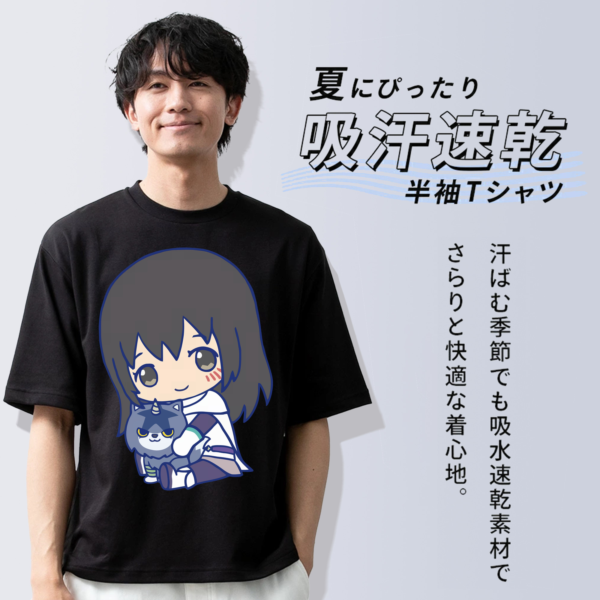 転スラ Regarding Reincarnated to Slime 綿100％半袖Tシャツ（フロントプリント）