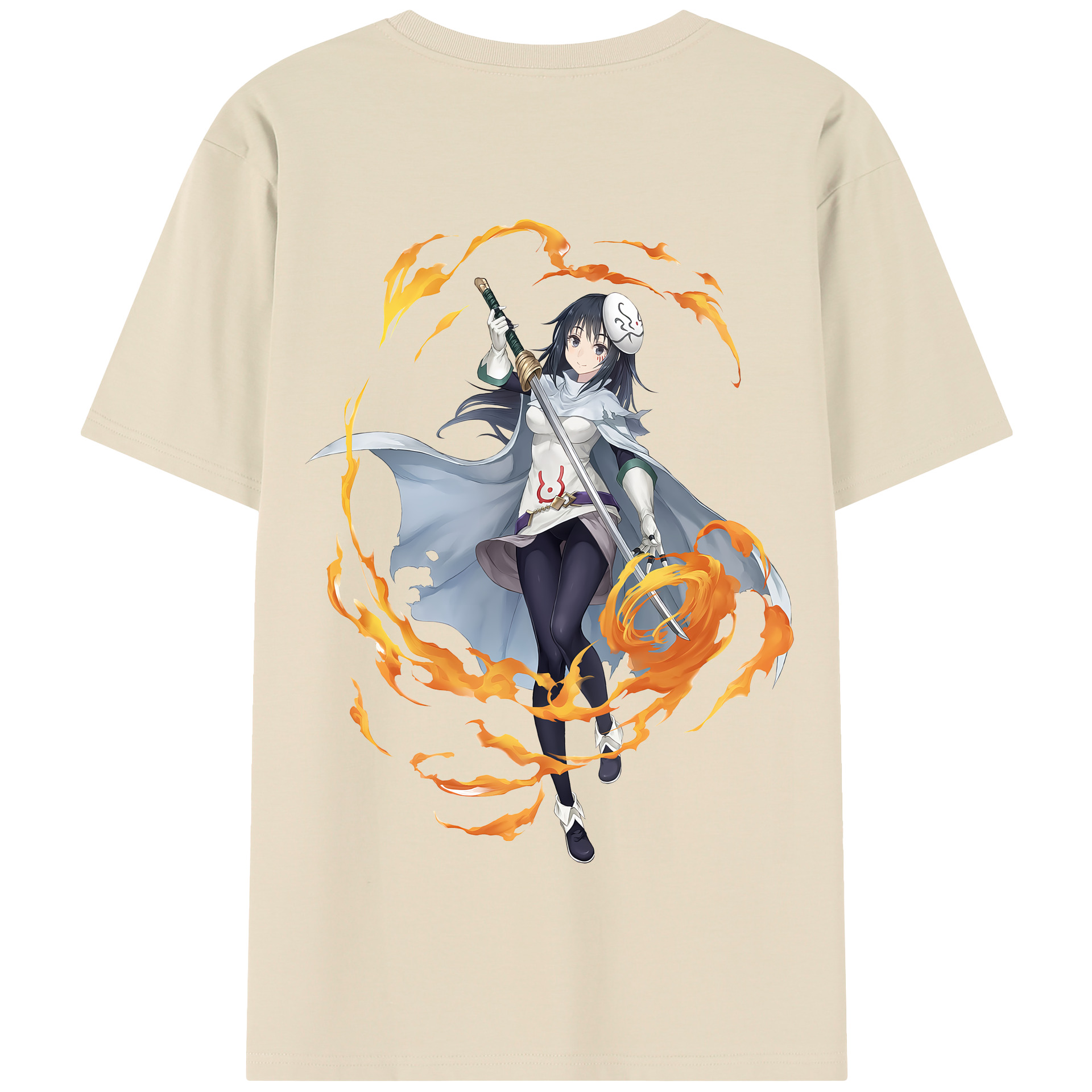 （画像用） 転スラ Regarding Reincarnated to Slime 綿100％半袖Tシャツ（背面プリント）