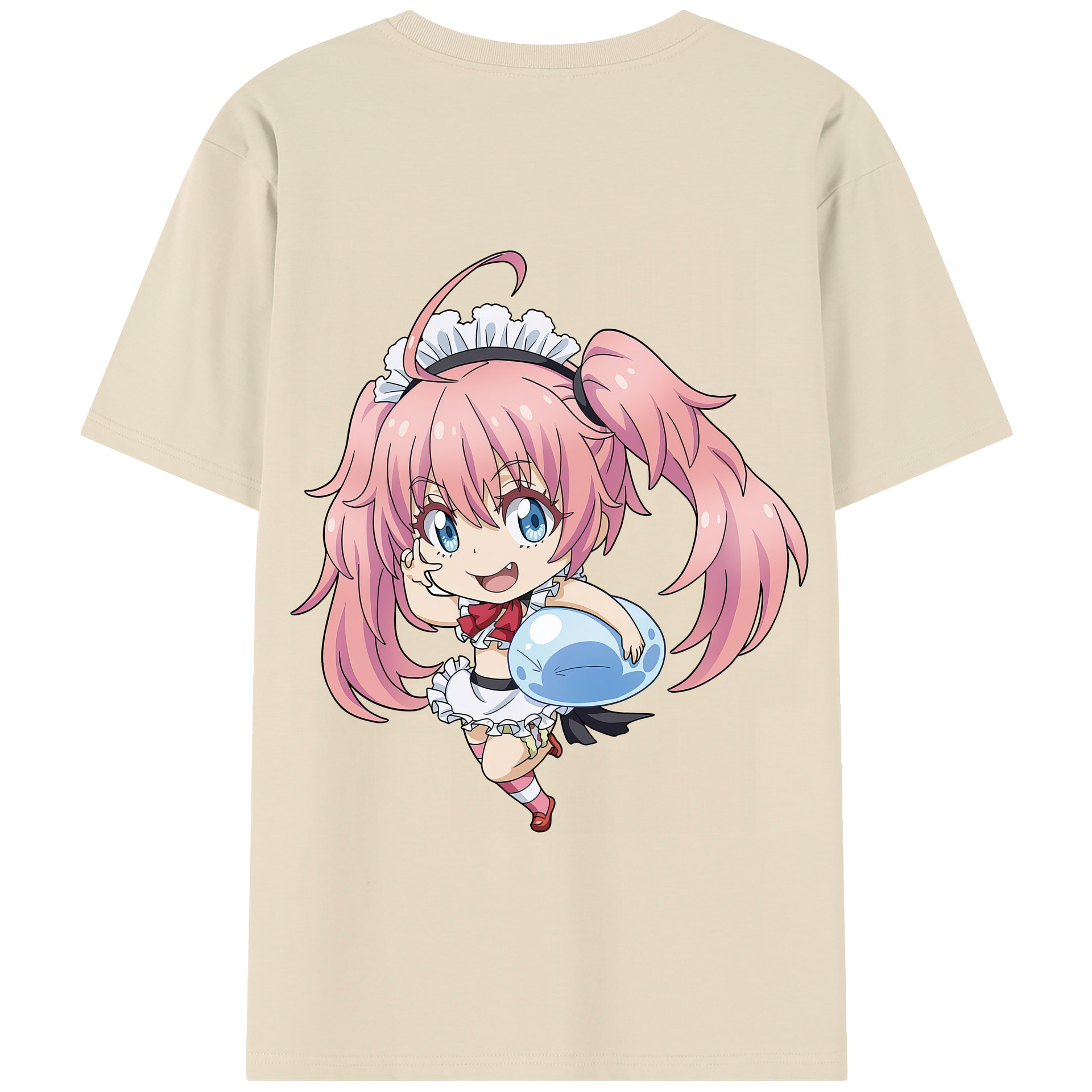 （画像用） 転スラ Regarding Reincarnated to Slime 綿100％半袖Tシャツ（背面プリント）