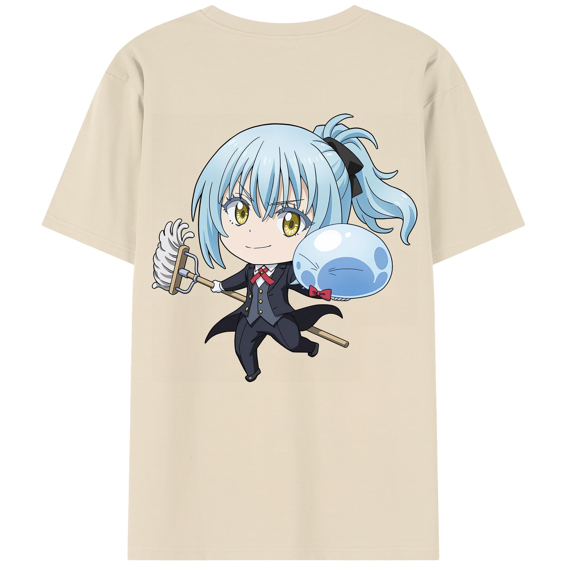 （画像用） 転スラ Regarding Reincarnated to Slime 綿100％半袖Tシャツ（背面プリント）