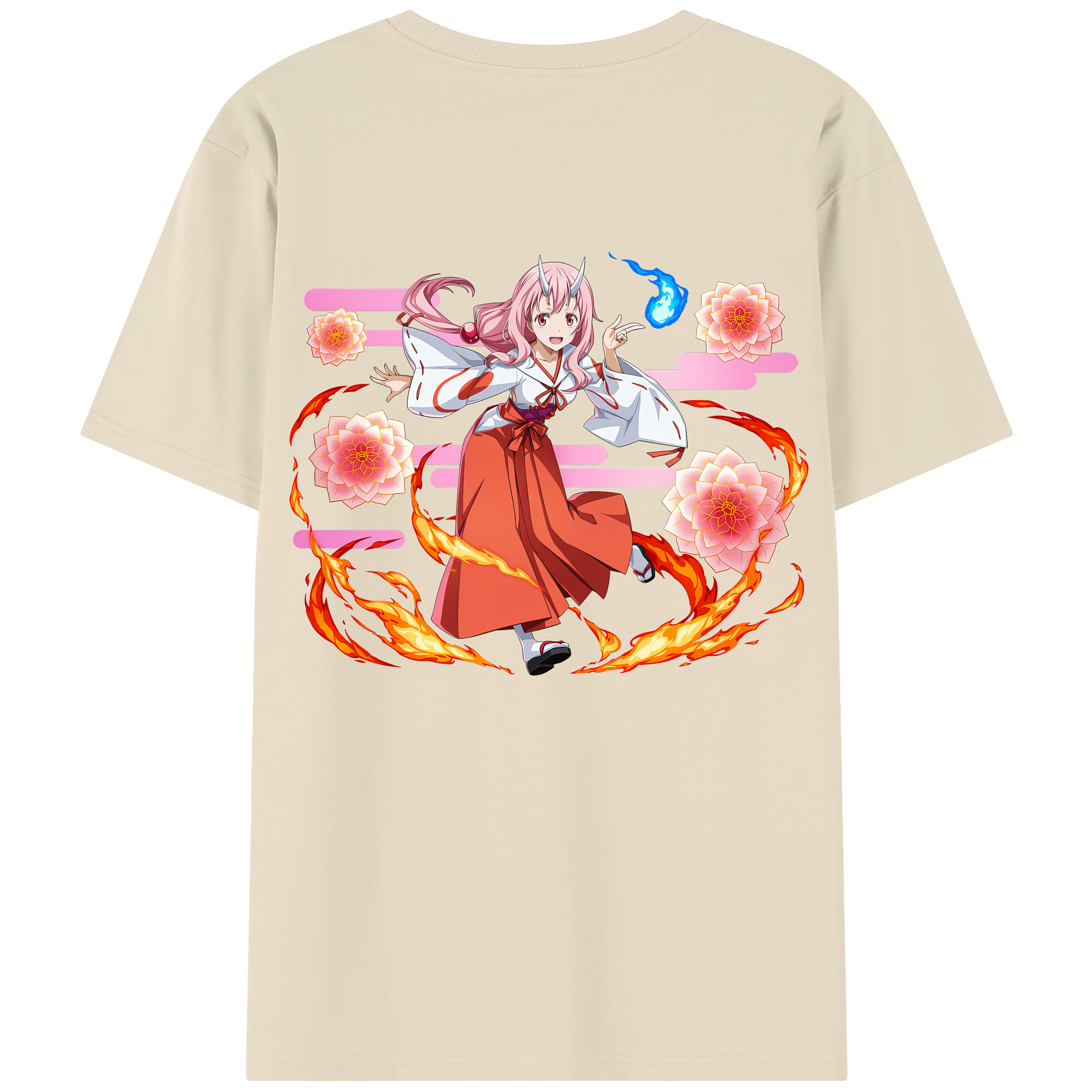 （画像用） 転スラ Regarding Reincarnated to Slime 綿100％半袖Tシャツ（背面プリント）