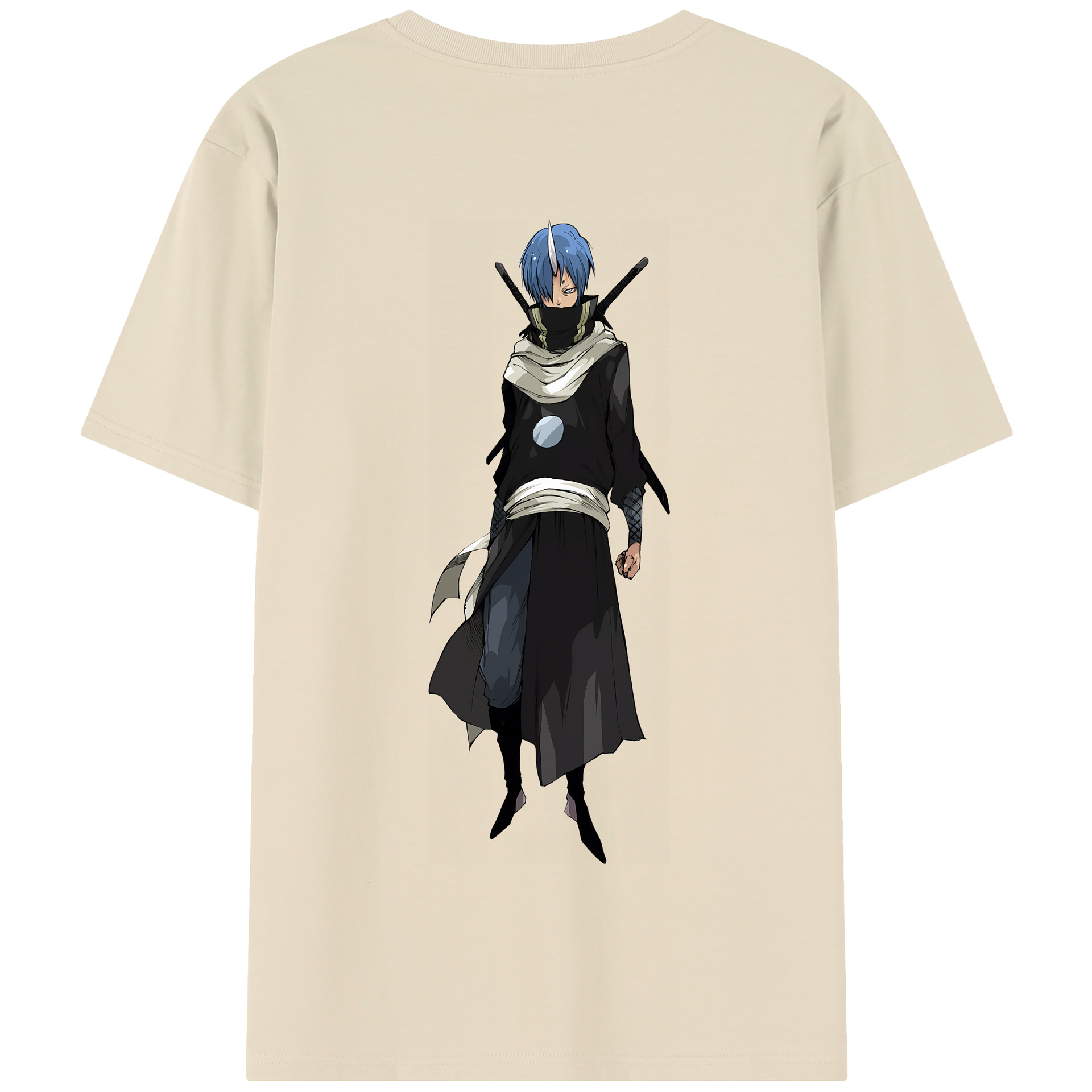 （画像用） 転スラ Regarding Reincarnated to Slime 綿100％半袖Tシャツ（背面プリント）