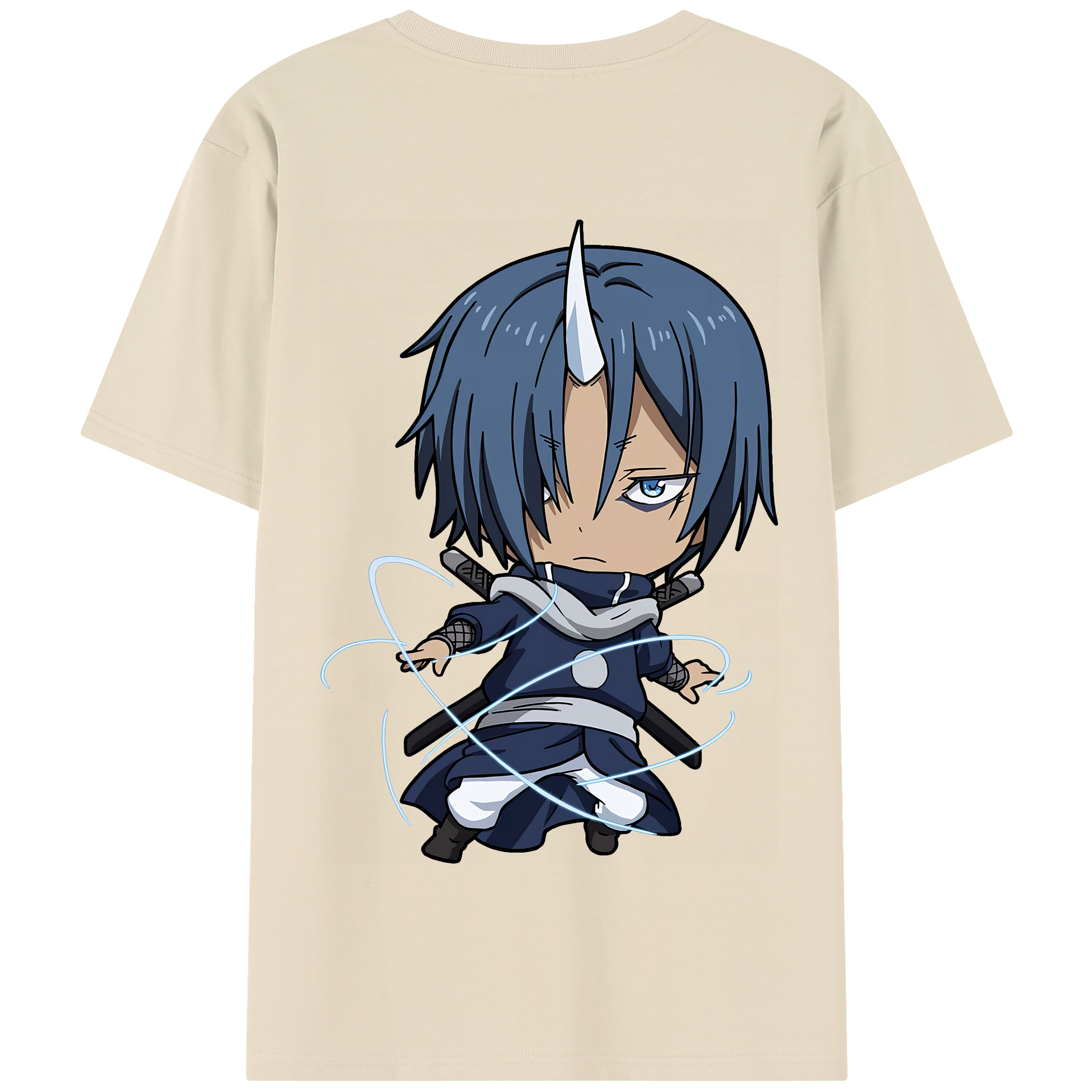（画像用） 転スラ Regarding Reincarnated to Slime 綿100％半袖Tシャツ（背面プリント）
