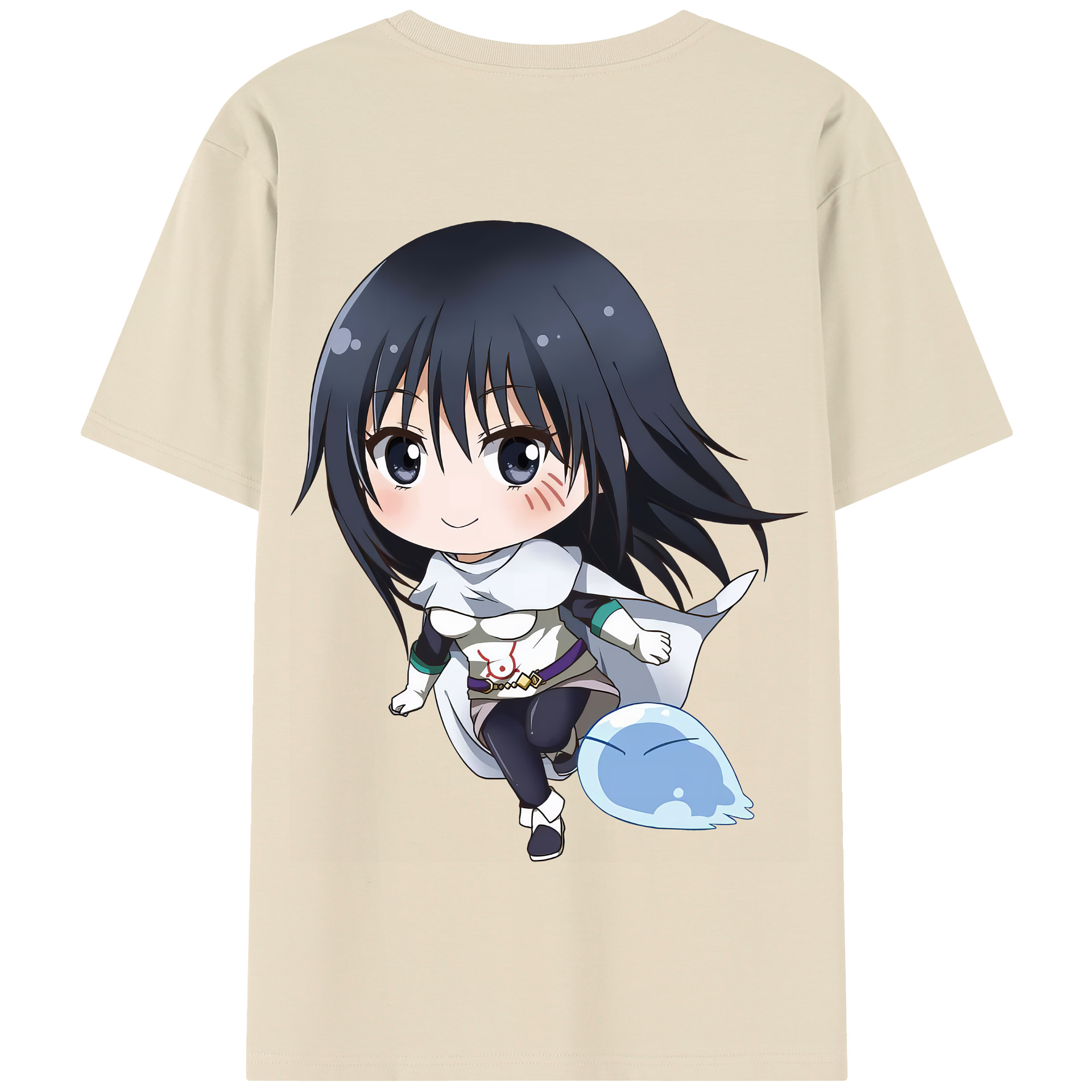 （画像用） 転スラ Regarding Reincarnated to Slime 綿100％半袖Tシャツ（背面プリント）