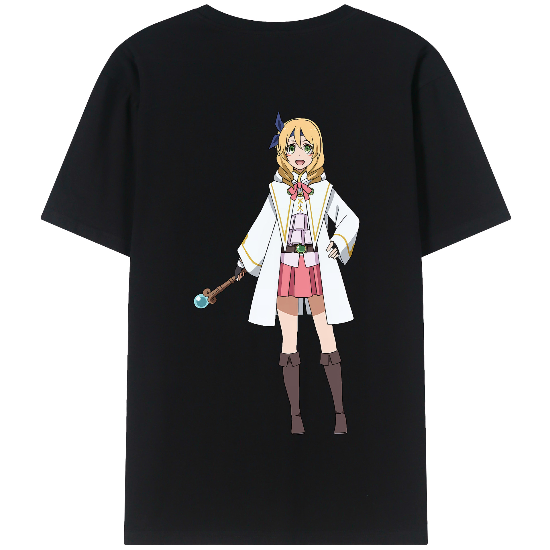 （画像用） 転スラ Regarding Reincarnated to Slime 綿100％半袖Tシャツ（背面プリント）