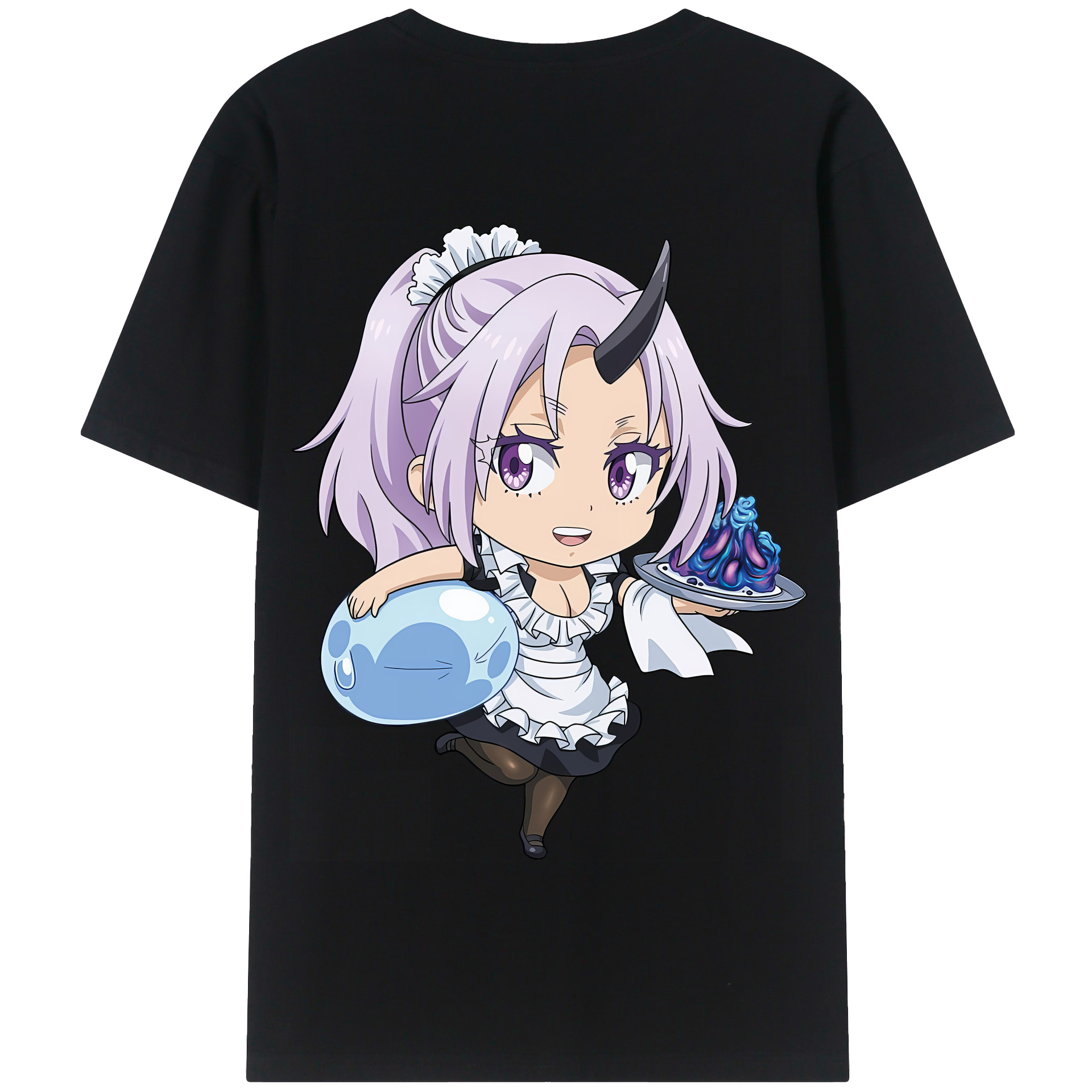 （画像用） 転スラ Regarding Reincarnated to Slime 綿100％半袖Tシャツ（背面プリント）