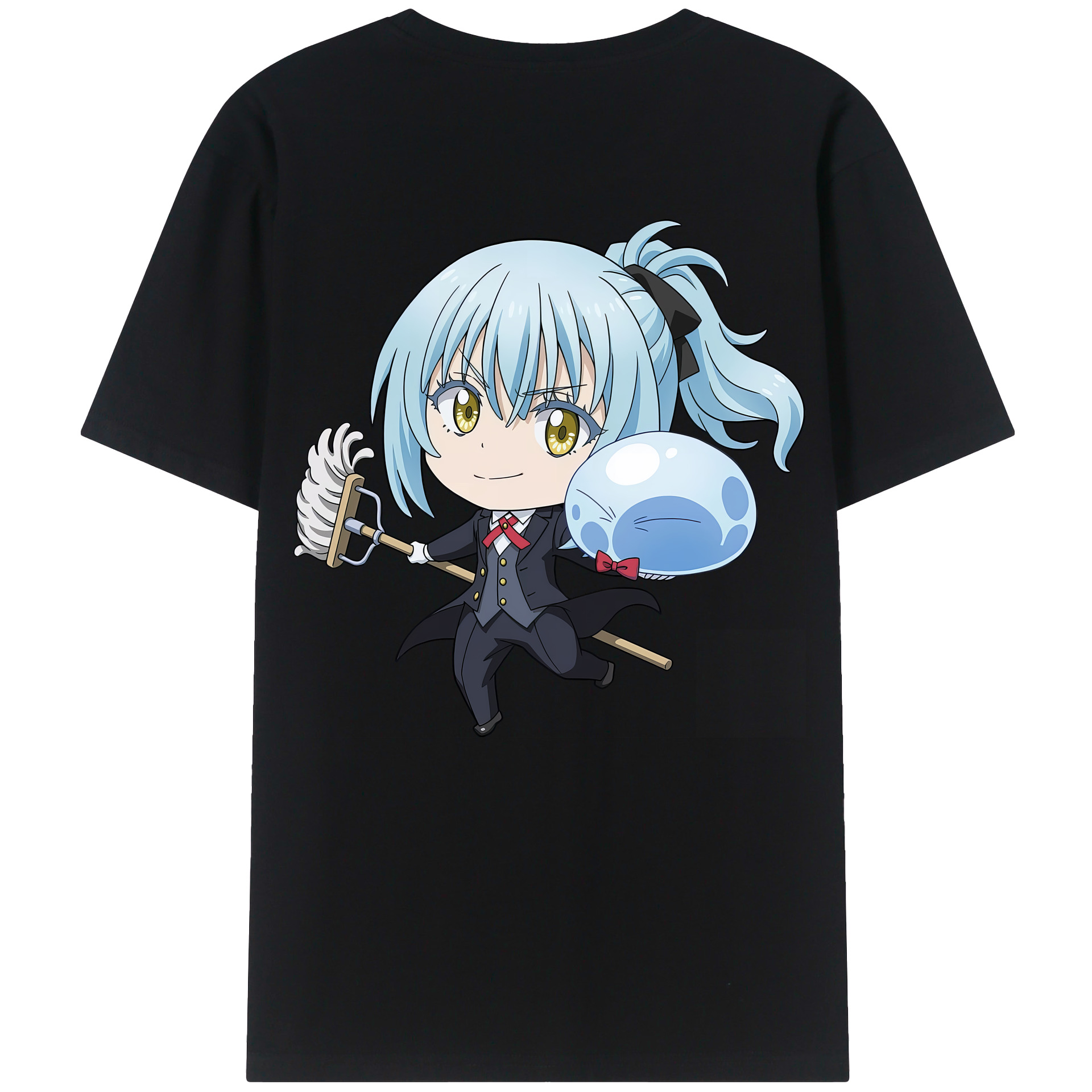 （画像用） 転スラ Regarding Reincarnated to Slime 綿100％半袖Tシャツ（背面プリント）