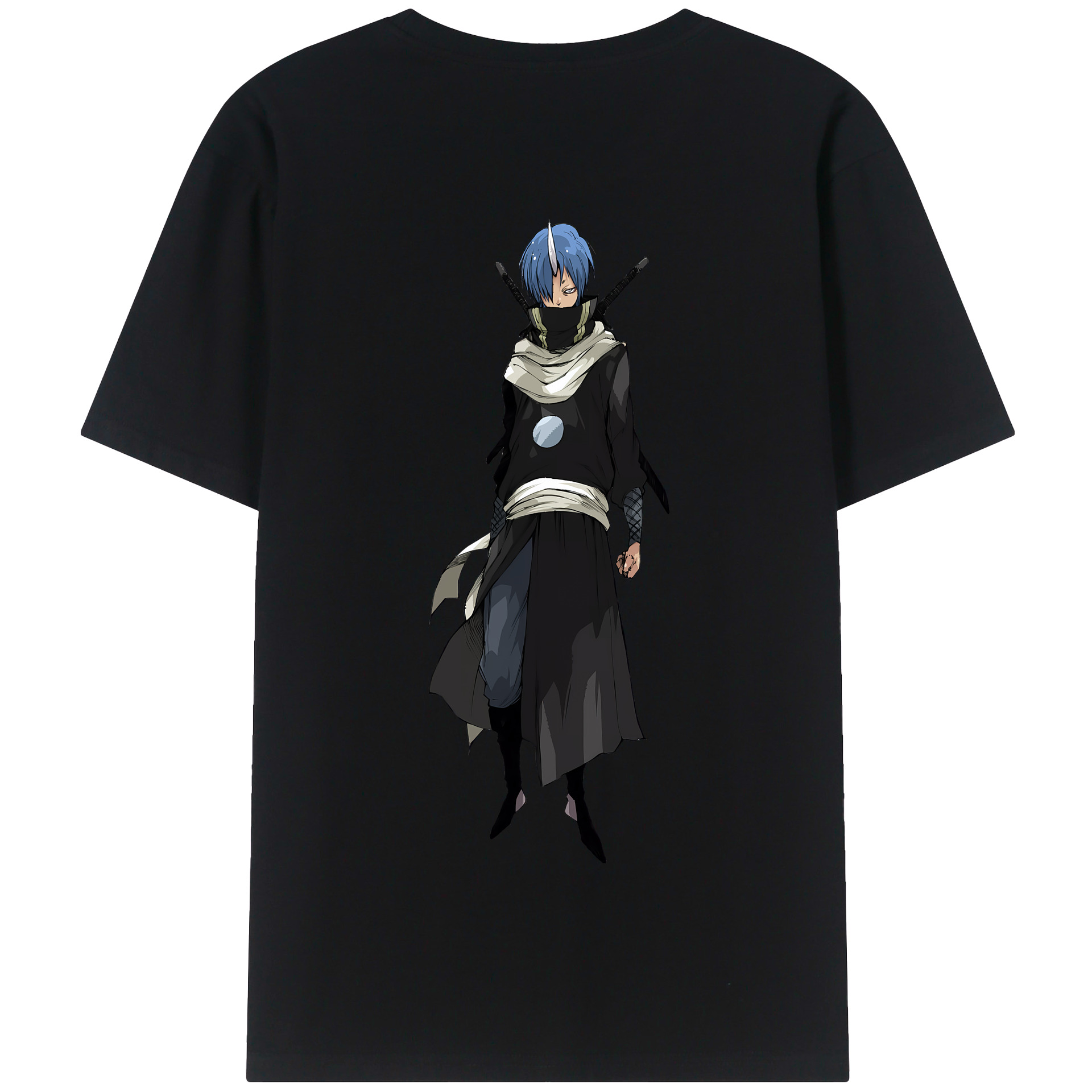 （画像用） 転スラ Regarding Reincarnated to Slime 綿100％半袖Tシャツ（背面プリント）