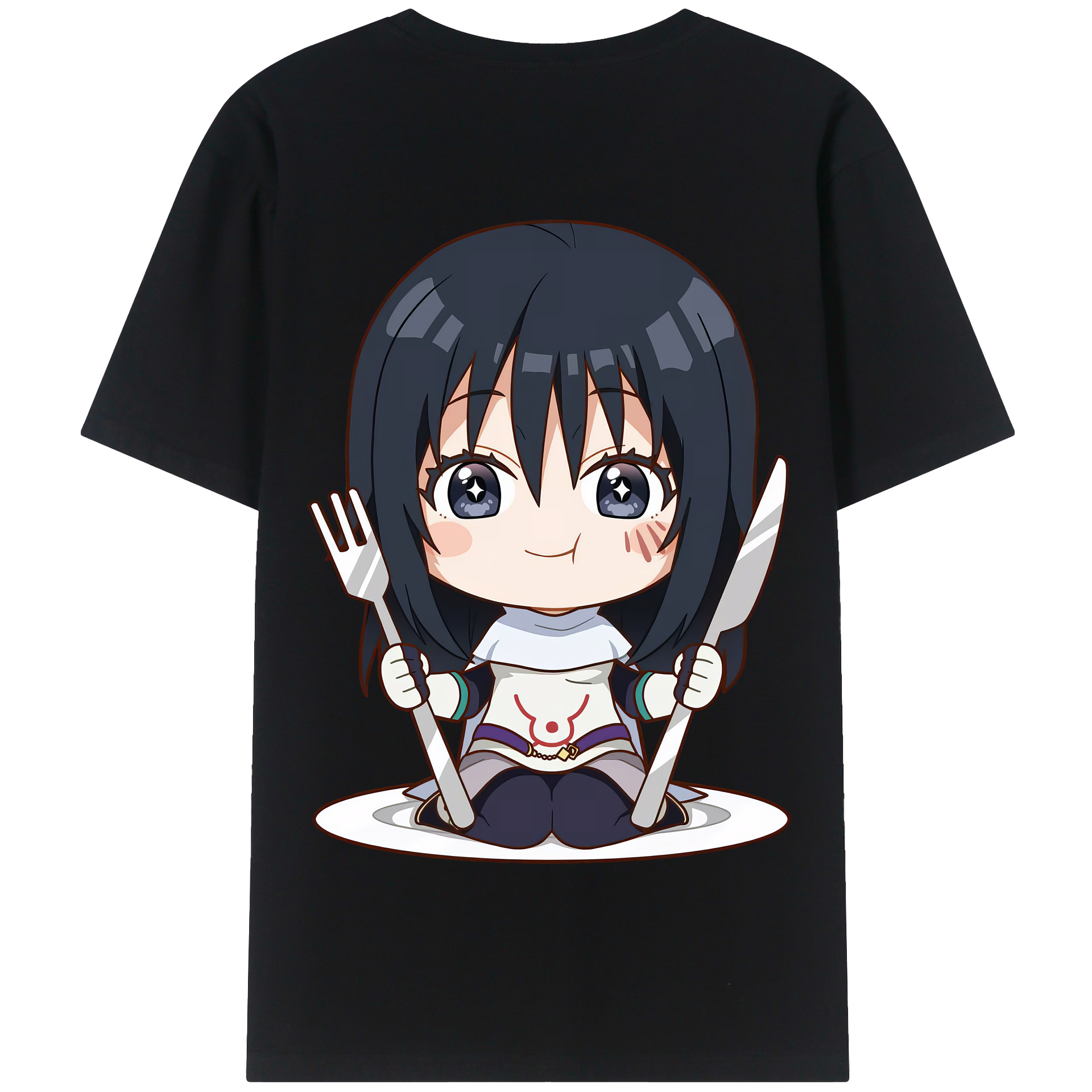 （画像用） 転スラ Regarding Reincarnated to Slime 綿100％半袖Tシャツ（背面プリント）