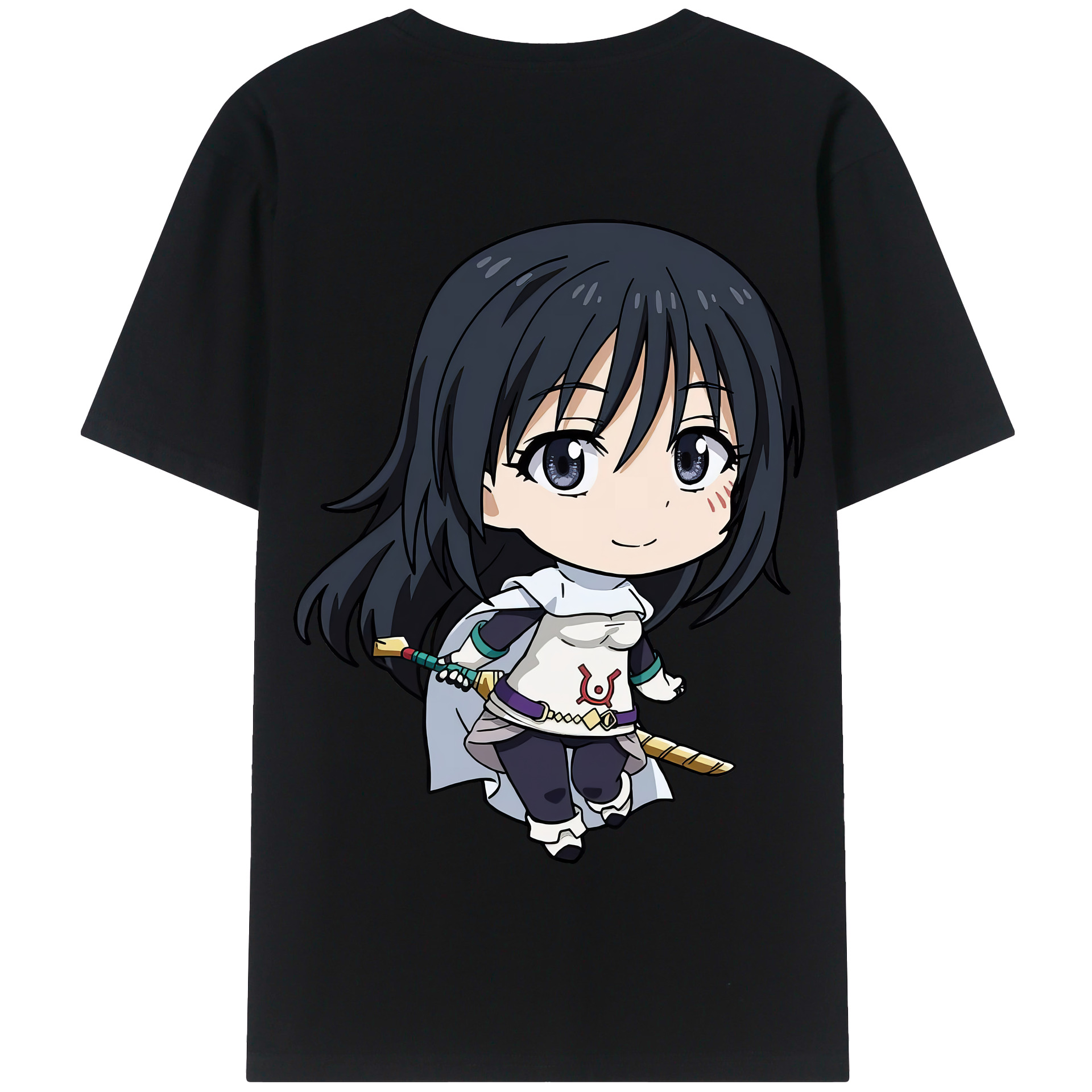 （画像用） 転スラ Regarding Reincarnated to Slime 綿100％半袖Tシャツ（背面プリント）