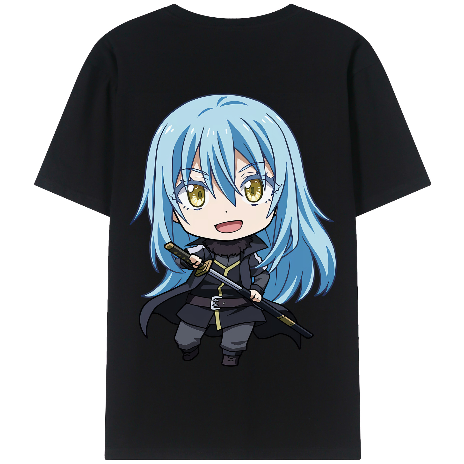 （画像用） 転スラ Regarding Reincarnated to Slime 綿100％半袖Tシャツ（背面プリント）