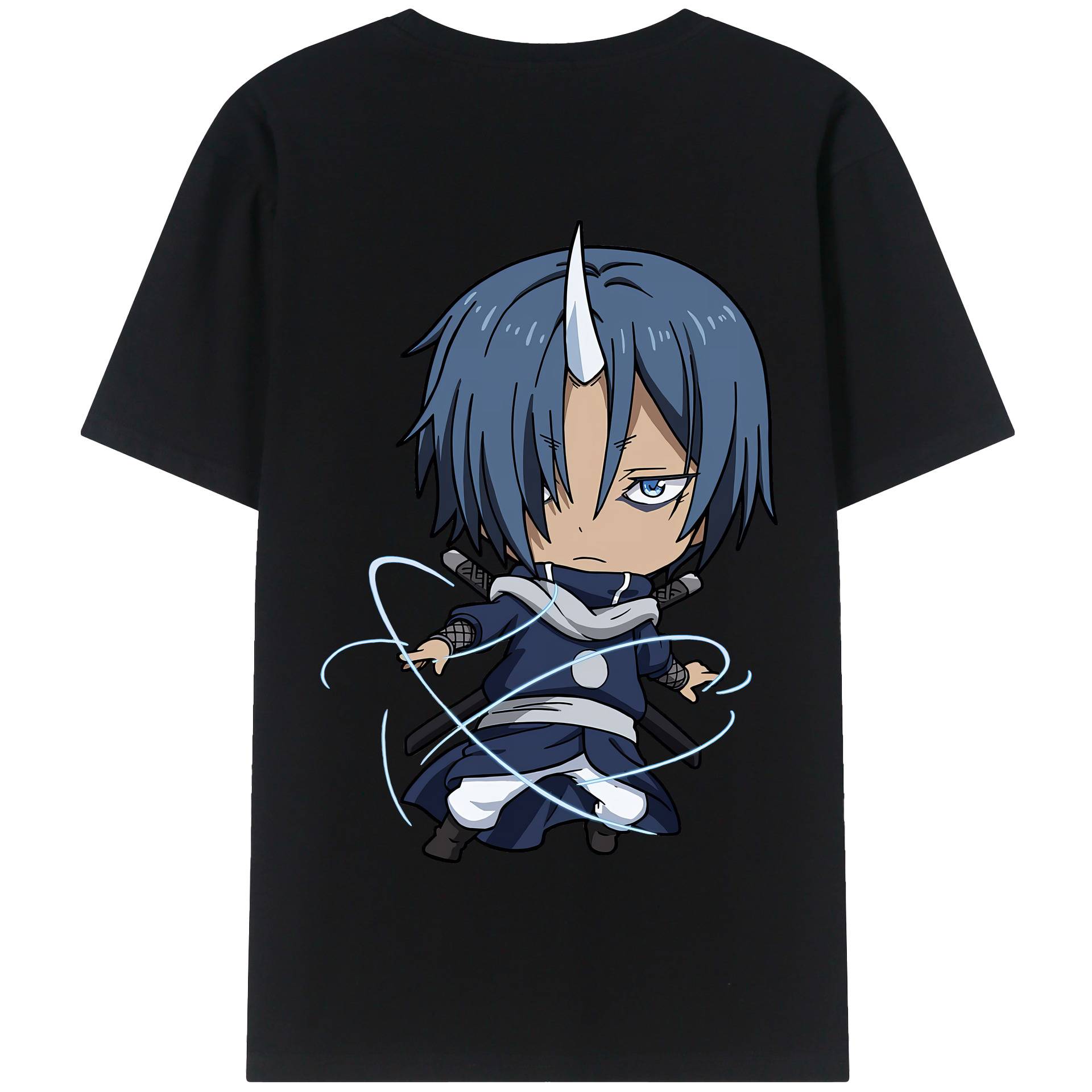 （画像用） 転スラ Regarding Reincarnated to Slime 綿100％半袖Tシャツ（背面プリント）