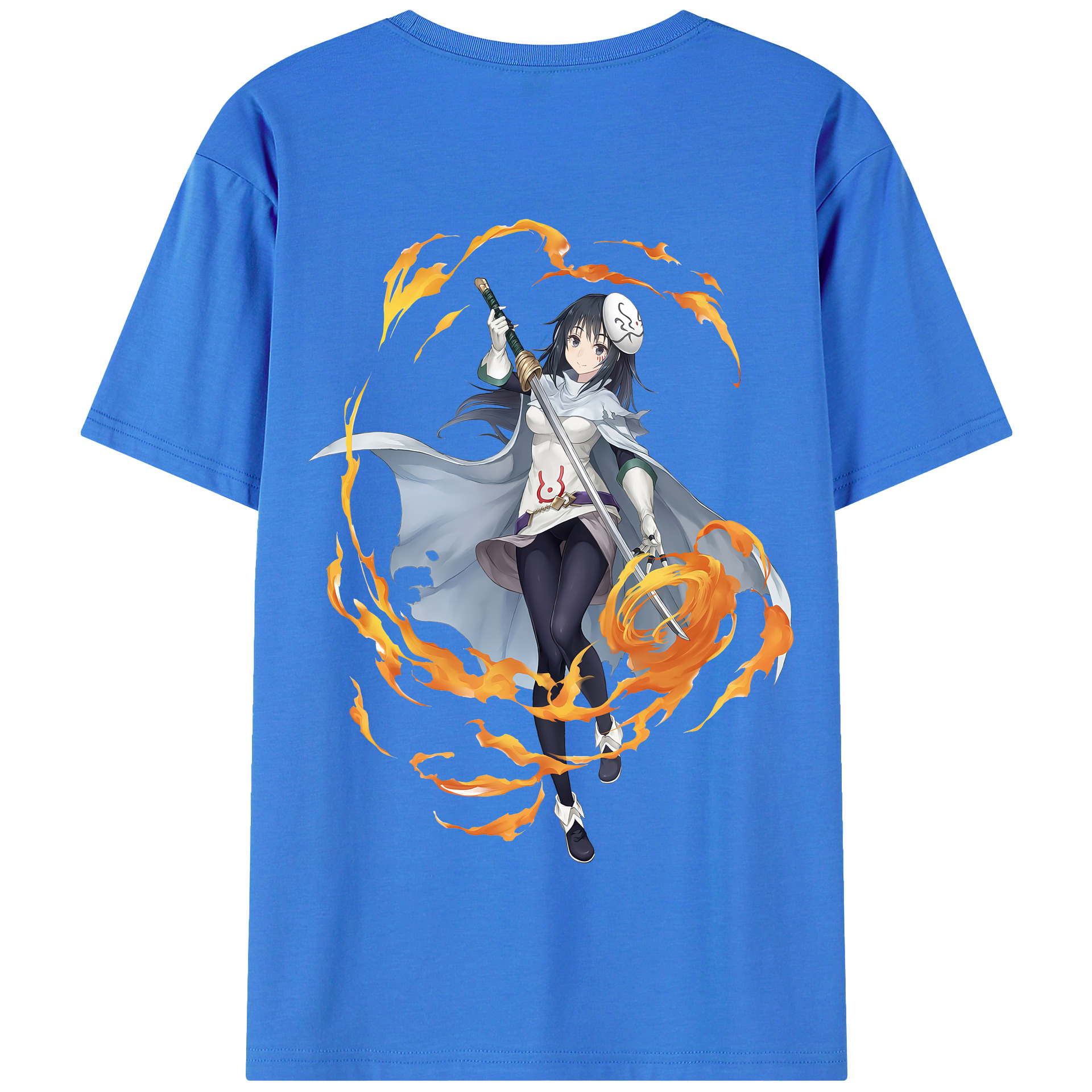 （画像用） 転スラ Regarding Reincarnated to Slime 綿100％半袖Tシャツ（背面プリント）