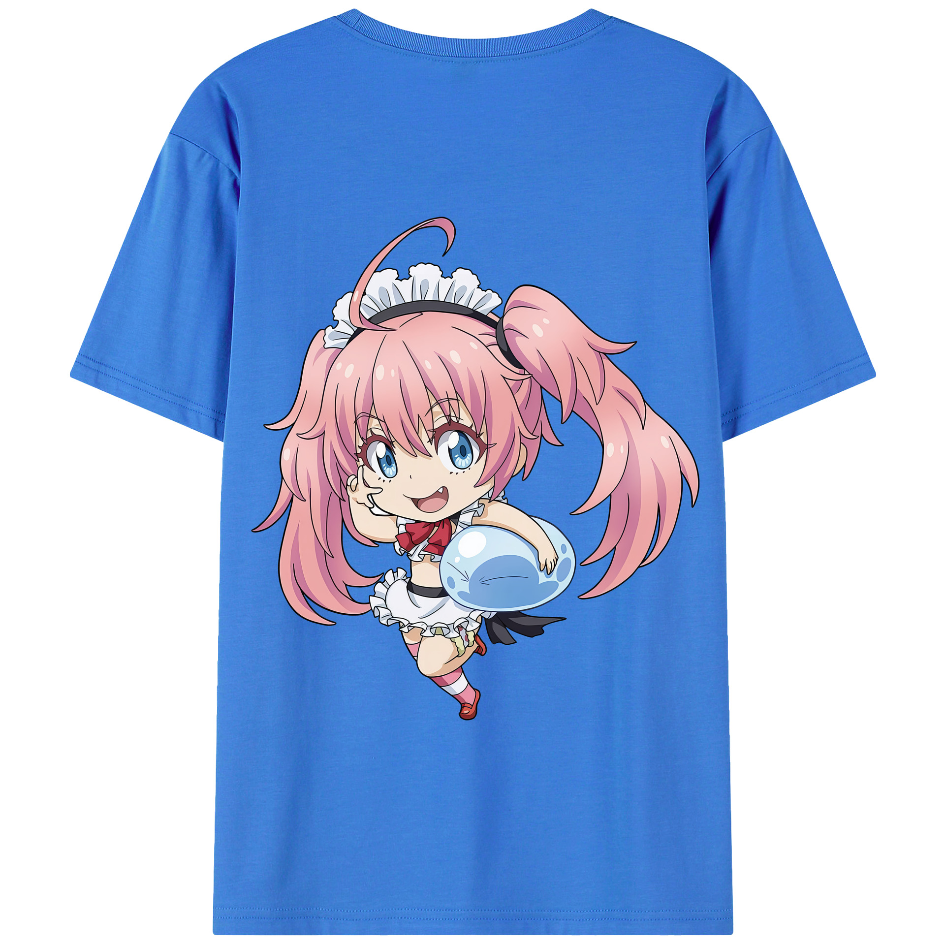 （画像用） 転スラ Regarding Reincarnated to Slime 綿100％半袖Tシャツ（背面プリント）