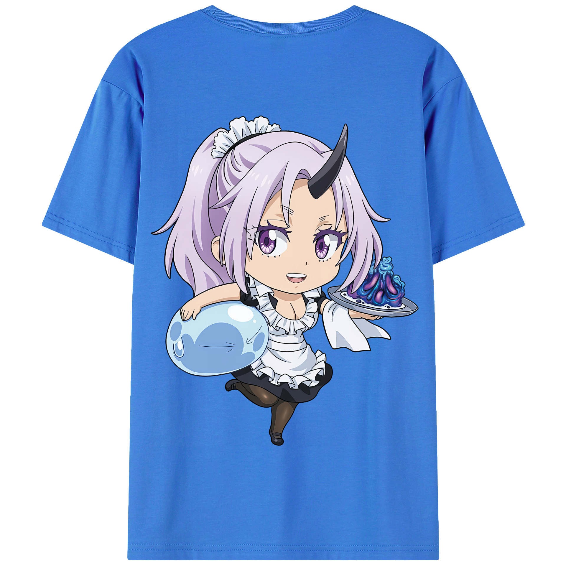 （画像用） 転スラ Regarding Reincarnated to Slime 綿100％半袖Tシャツ（背面プリント）