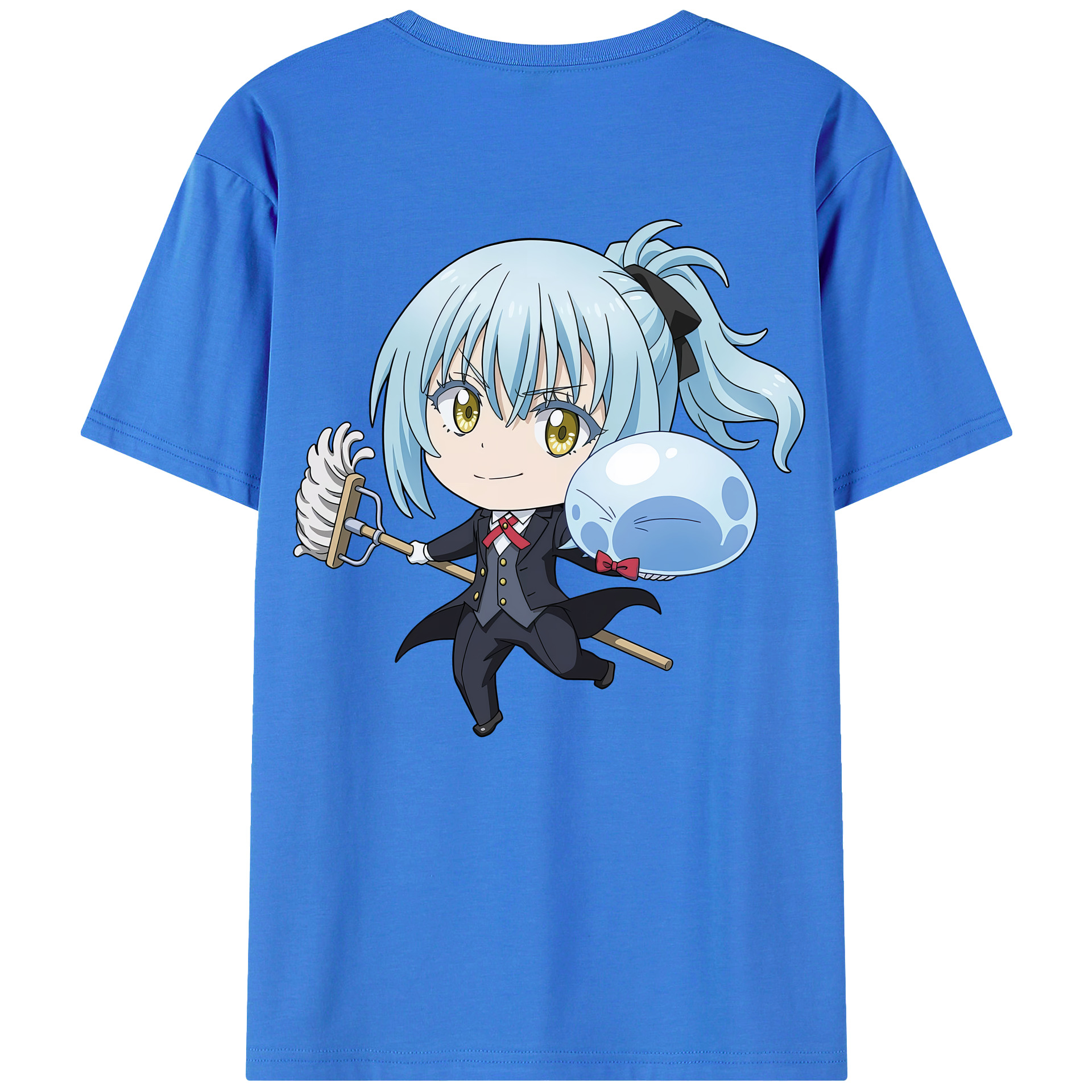 （画像用） 転スラ Regarding Reincarnated to Slime 綿100％半袖Tシャツ（背面プリント）