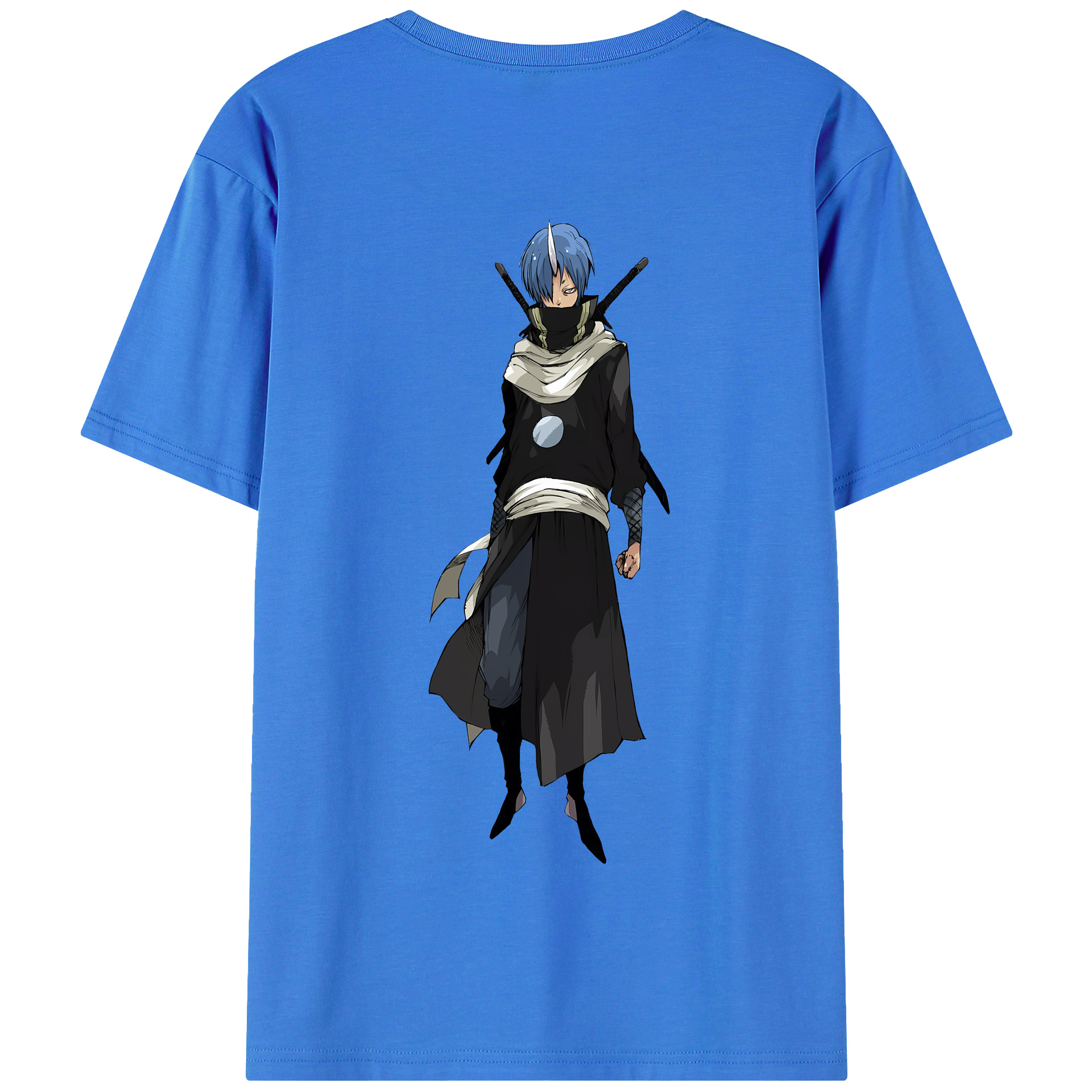 （画像用） 転スラ Regarding Reincarnated to Slime 綿100％半袖Tシャツ（背面プリント）
