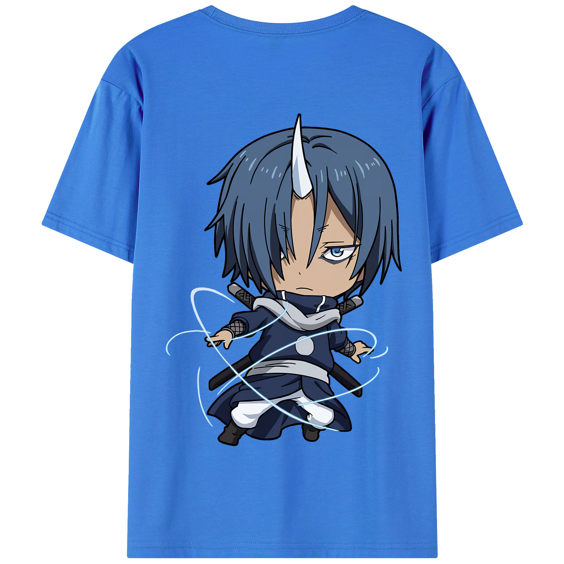 （画像用） 転スラ Regarding Reincarnated to Slime 綿100％半袖Tシャツ（背面プリント）