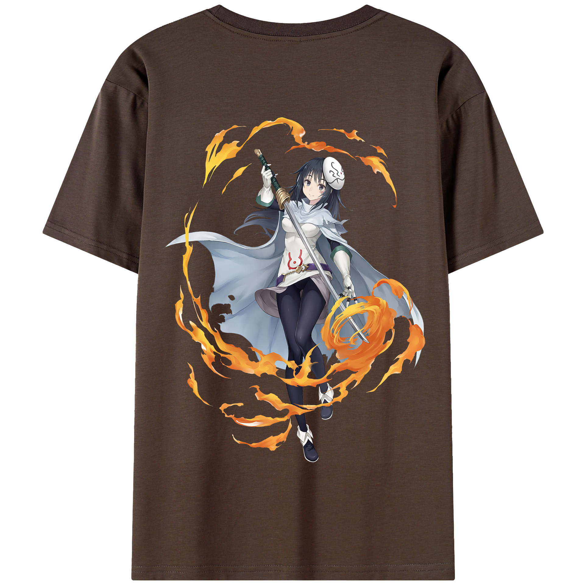 （画像用） 転スラ Regarding Reincarnated to Slime 綿100％半袖Tシャツ（背面プリント）