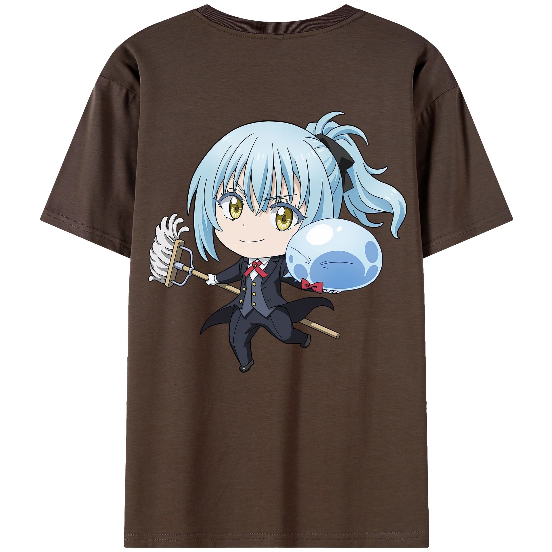 （画像用） 転スラ Regarding Reincarnated to Slime 綿100％半袖Tシャツ（背面プリント）