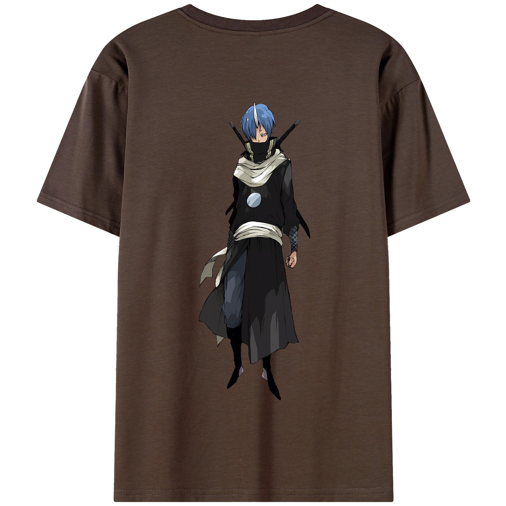 （画像用） 転スラ Regarding Reincarnated to Slime 綿100％半袖Tシャツ（背面プリント）