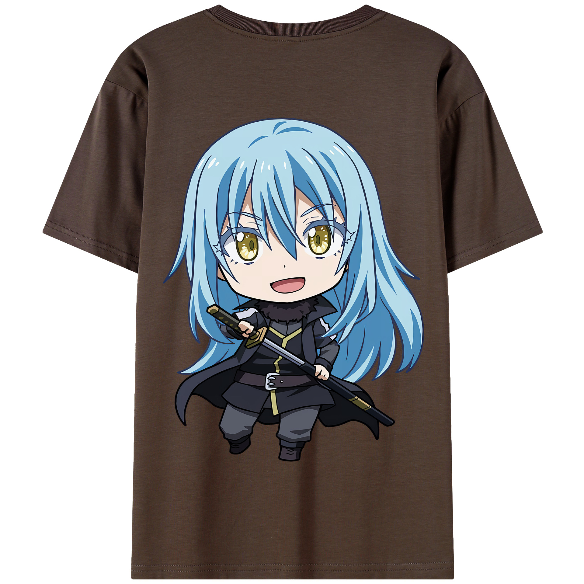 （画像用） 転スラ Regarding Reincarnated to Slime 綿100％半袖Tシャツ（背面プリント）