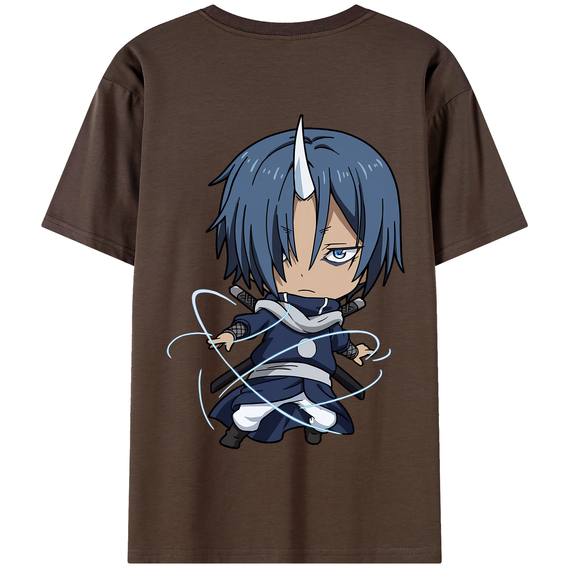 （画像用） 転スラ Regarding Reincarnated to Slime 綿100％半袖Tシャツ（背面プリント）