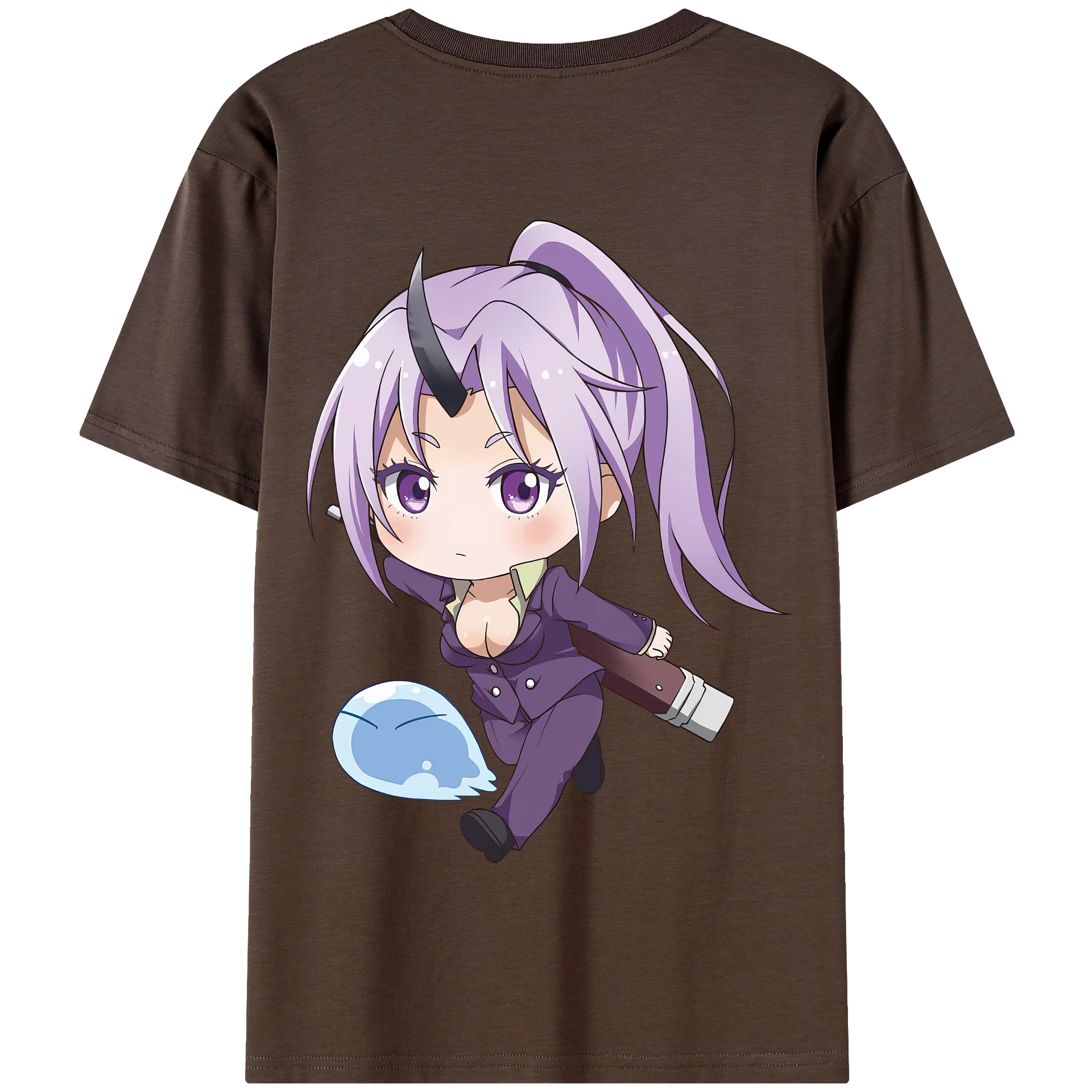 （画像用） 転スラ Regarding Reincarnated to Slime 綿100％半袖Tシャツ（背面プリント）