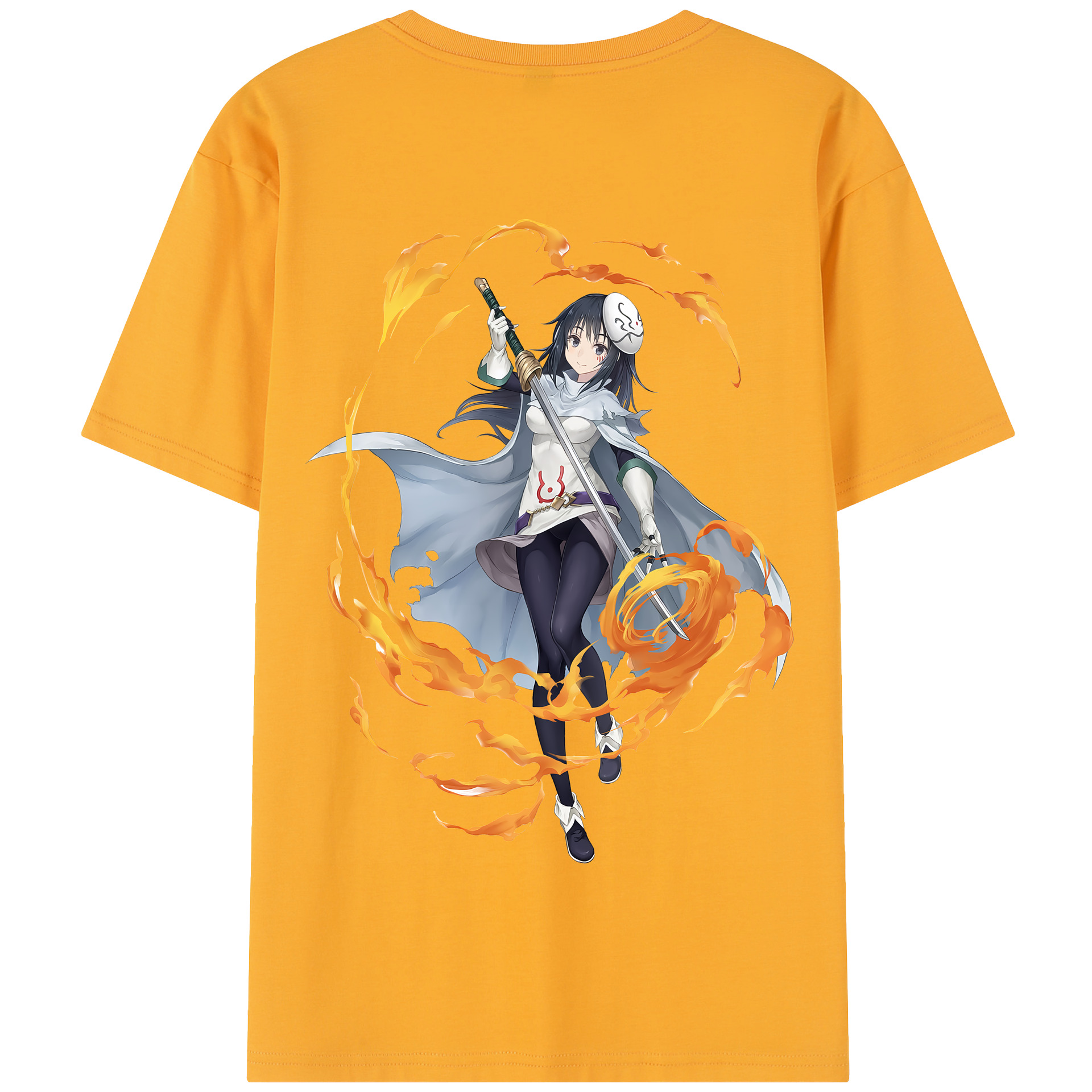 （画像用） 転スラ Regarding Reincarnated to Slime 綿100％半袖Tシャツ（背面プリント）